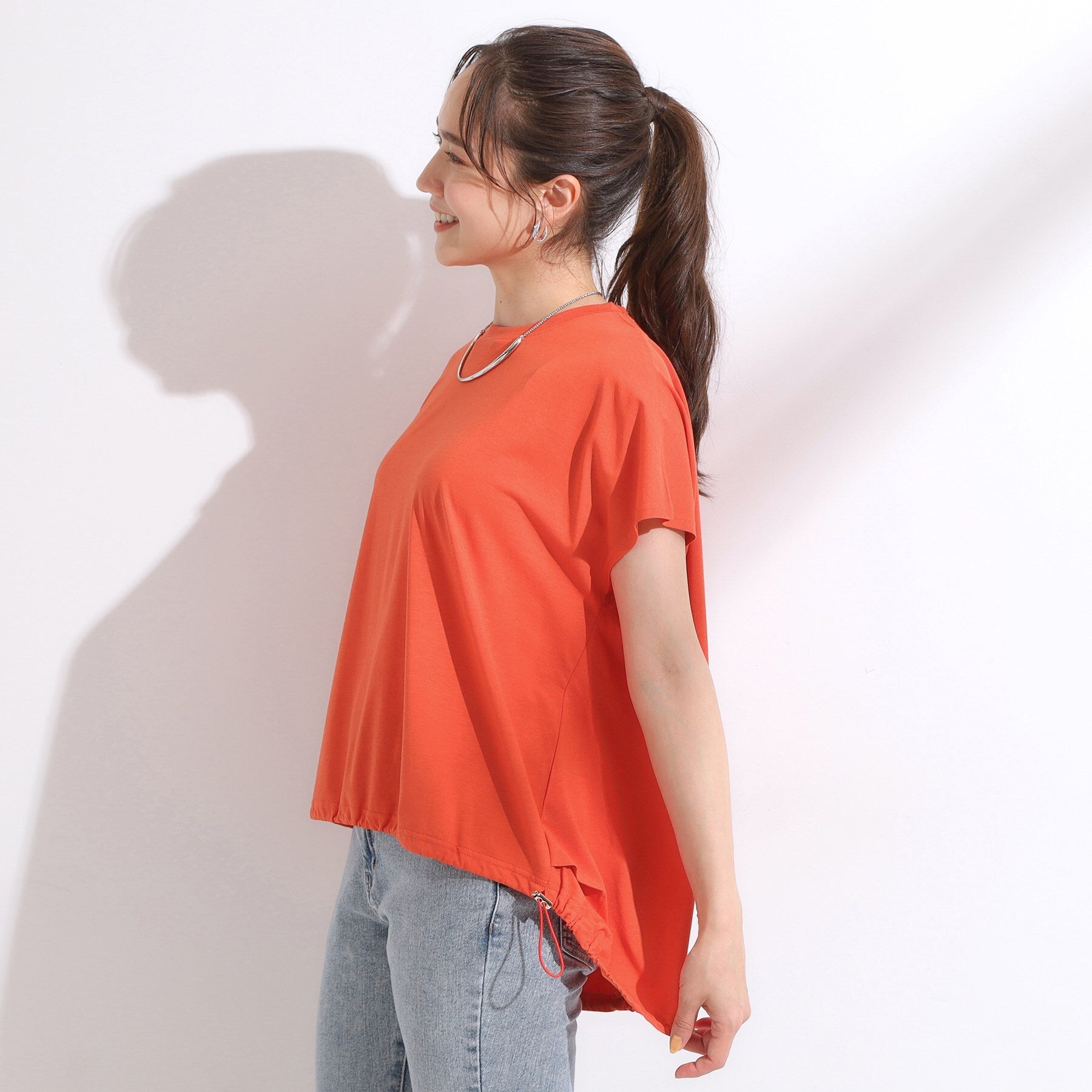 キューティーブロンド Cutie Blonde 【ひんやり】ドロストフレンチプルオーバー （オレンジ(067)） オレンジ(067)