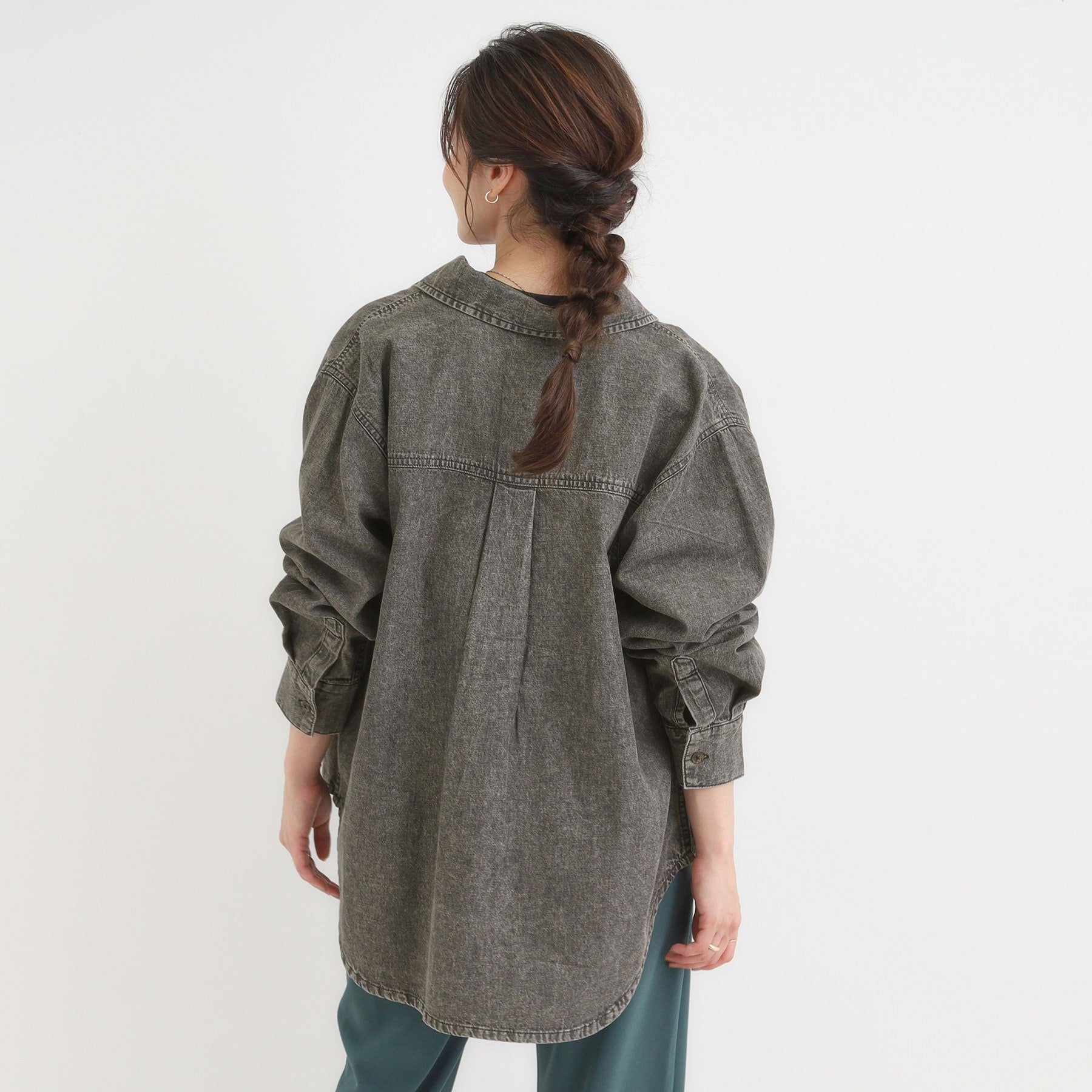 キューティーブロンド Cutie Blonde デニムBIGポケットシャツ （ネイビー(094)） ネイビー(094)