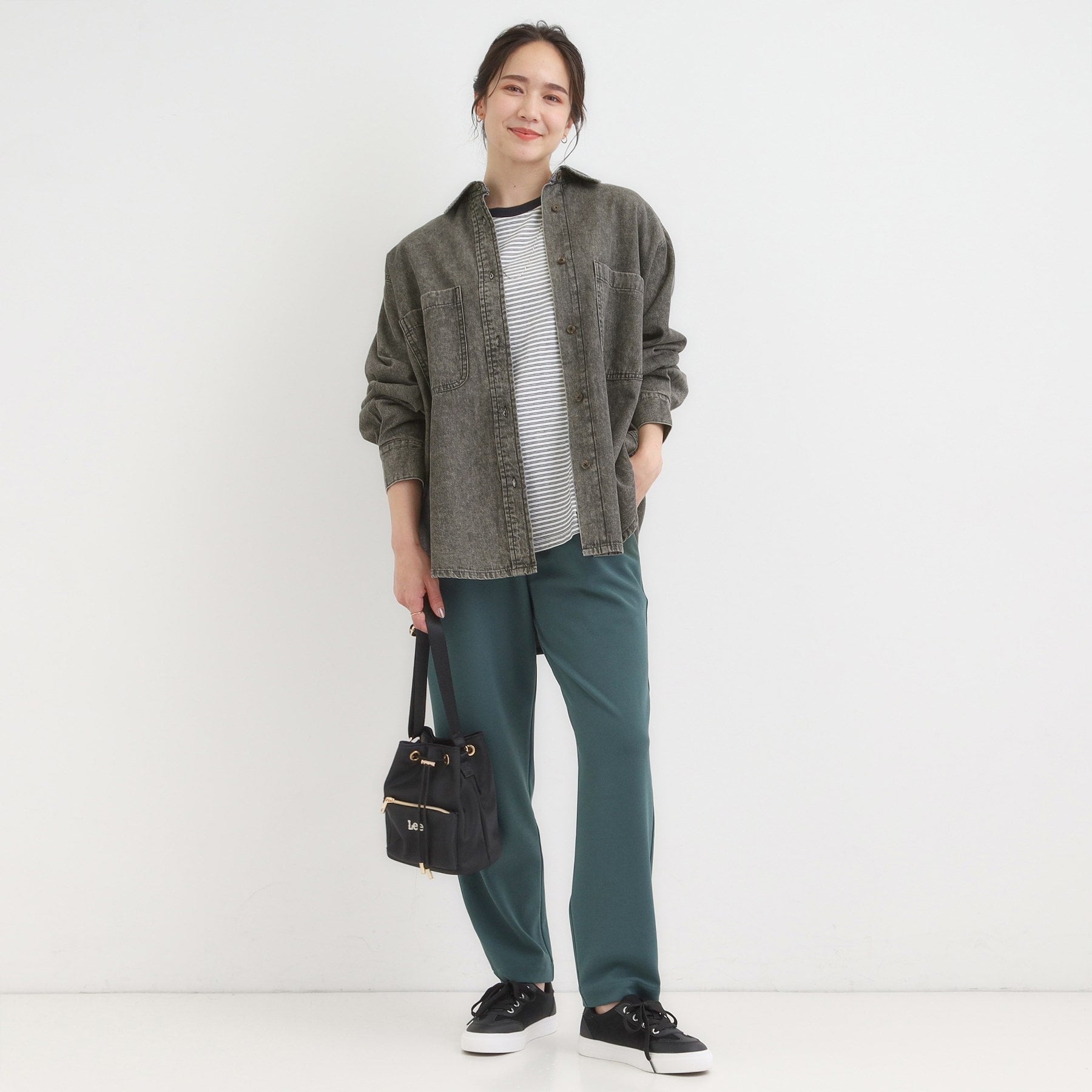 キューティーブロンド Cutie Blonde デニムBIGポケットシャツ （ネイビー(094)） ネイビー(094)