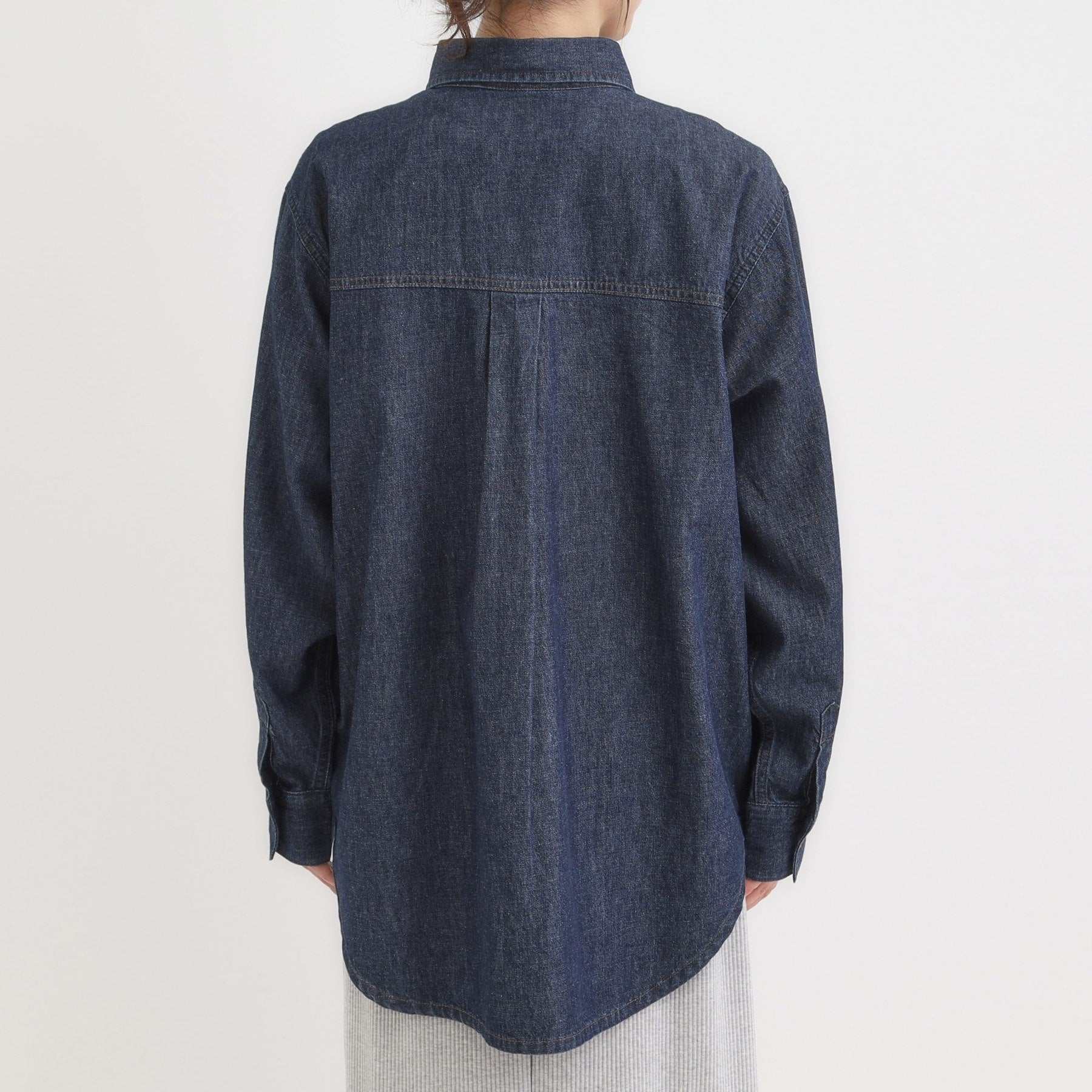 キューティーブロンド Cutie Blonde デニムBIGポケットシャツ （ネイビー(094)） ネイビー(094)