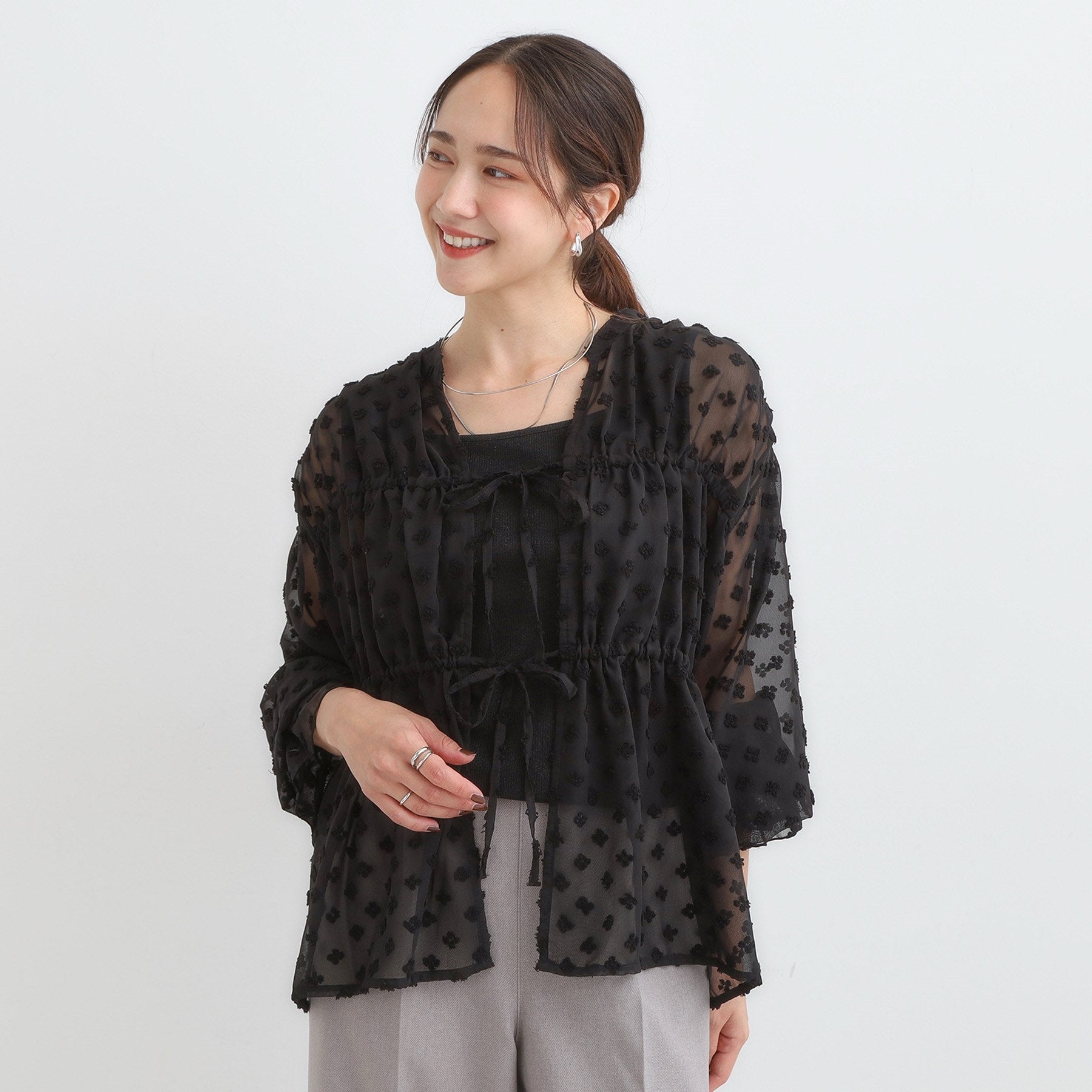 キューティーブロンド Cutie Blonde シアードビーシャーリングブラウス （オフホワイト(003)） オフホワイト(003)