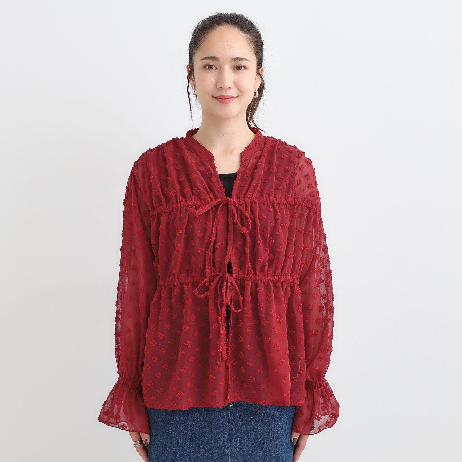 キューティーブロンド Cutie Blonde シアードビーシャーリングブラウス （オフホワイト(003)） オフホワイト(003)