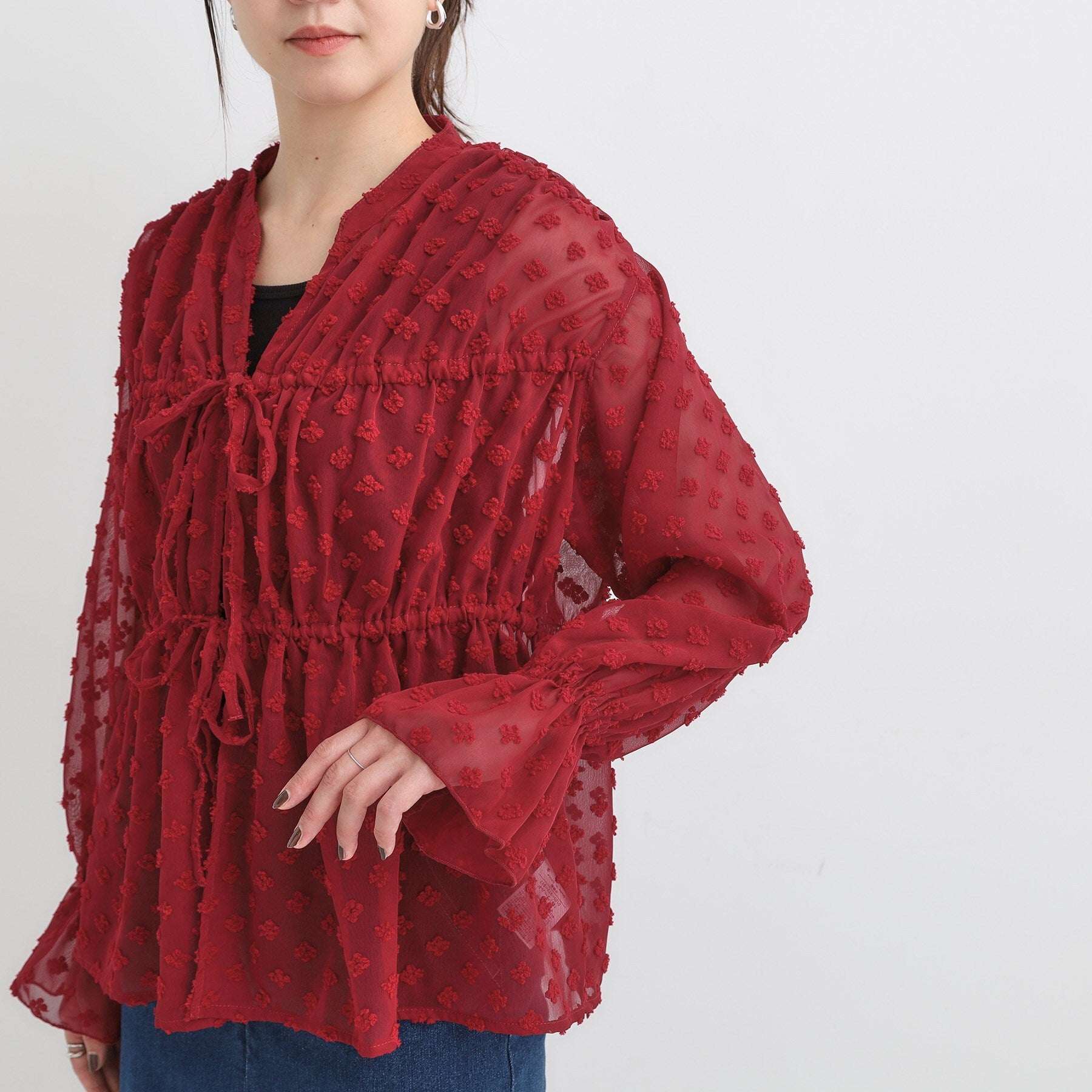 キューティーブロンド Cutie Blonde シアードビーシャーリングブラウス （オフホワイト(003)） オフホワイト(003)