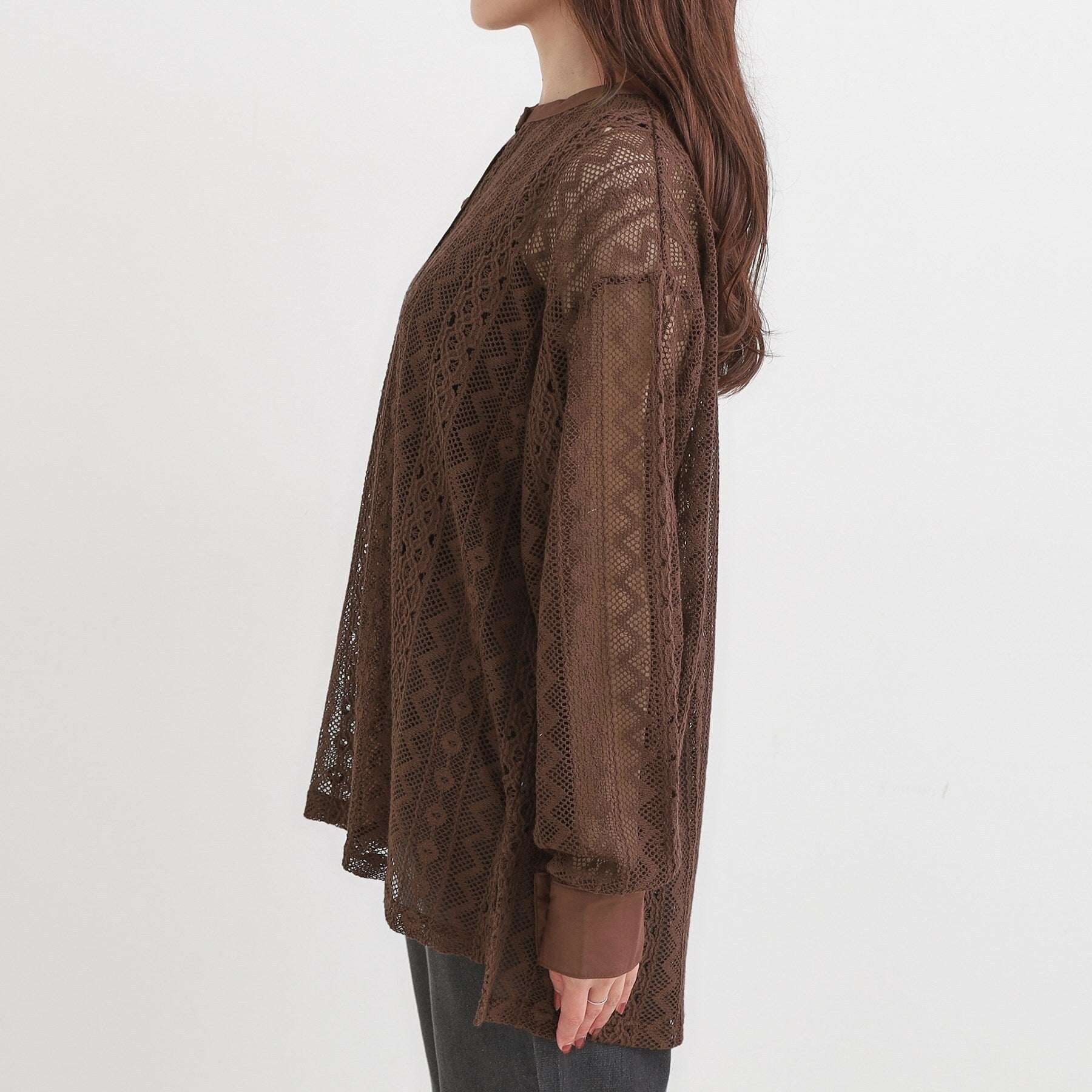 キューティーブロンド Cutie Blonde 【セットアップ可】クラフトレースバンドカラーシャツ （ブラック(019)） ブラック(019)