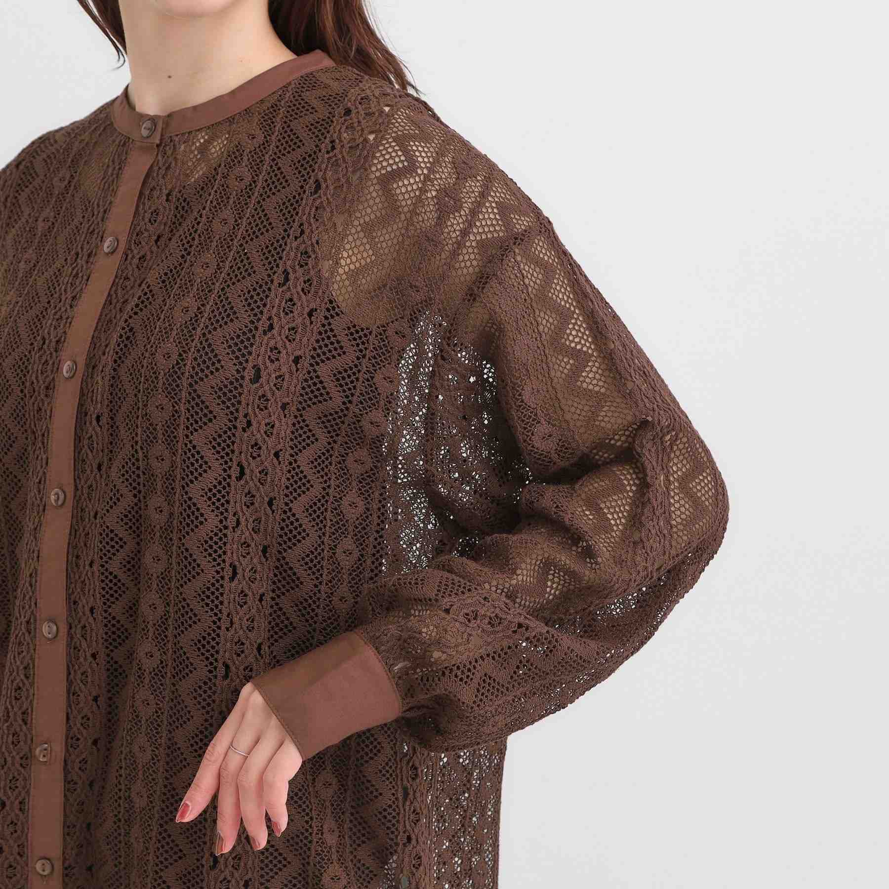 キューティーブロンド Cutie Blonde 【セットアップ可】クラフトレースバンドカラーシャツ （ブラック(019)） ブラック(019)