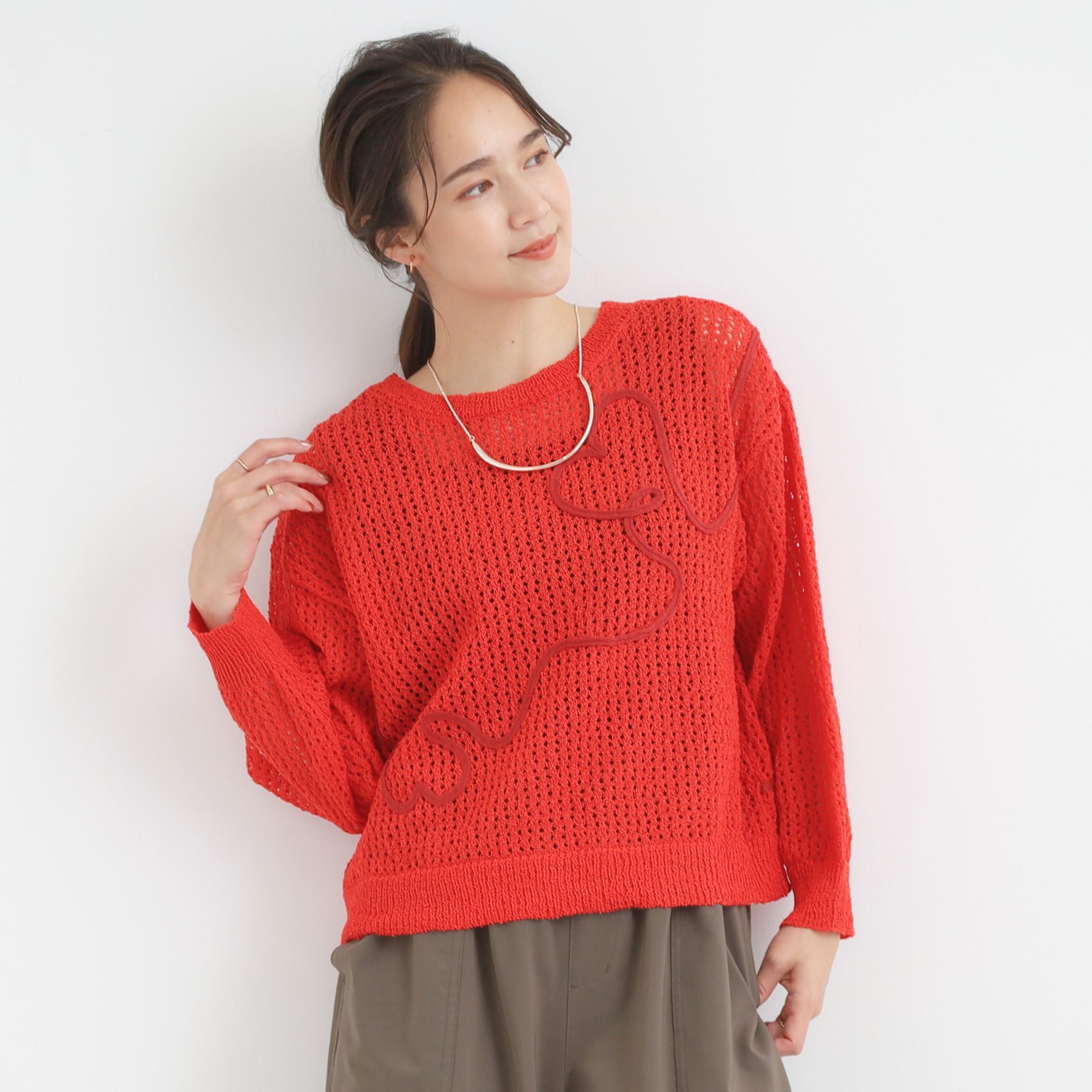 キューティーブロンド Cutie Blonde コード刺繍アソートメッシュカーディガン （ブラック(019)） ブラック(019)