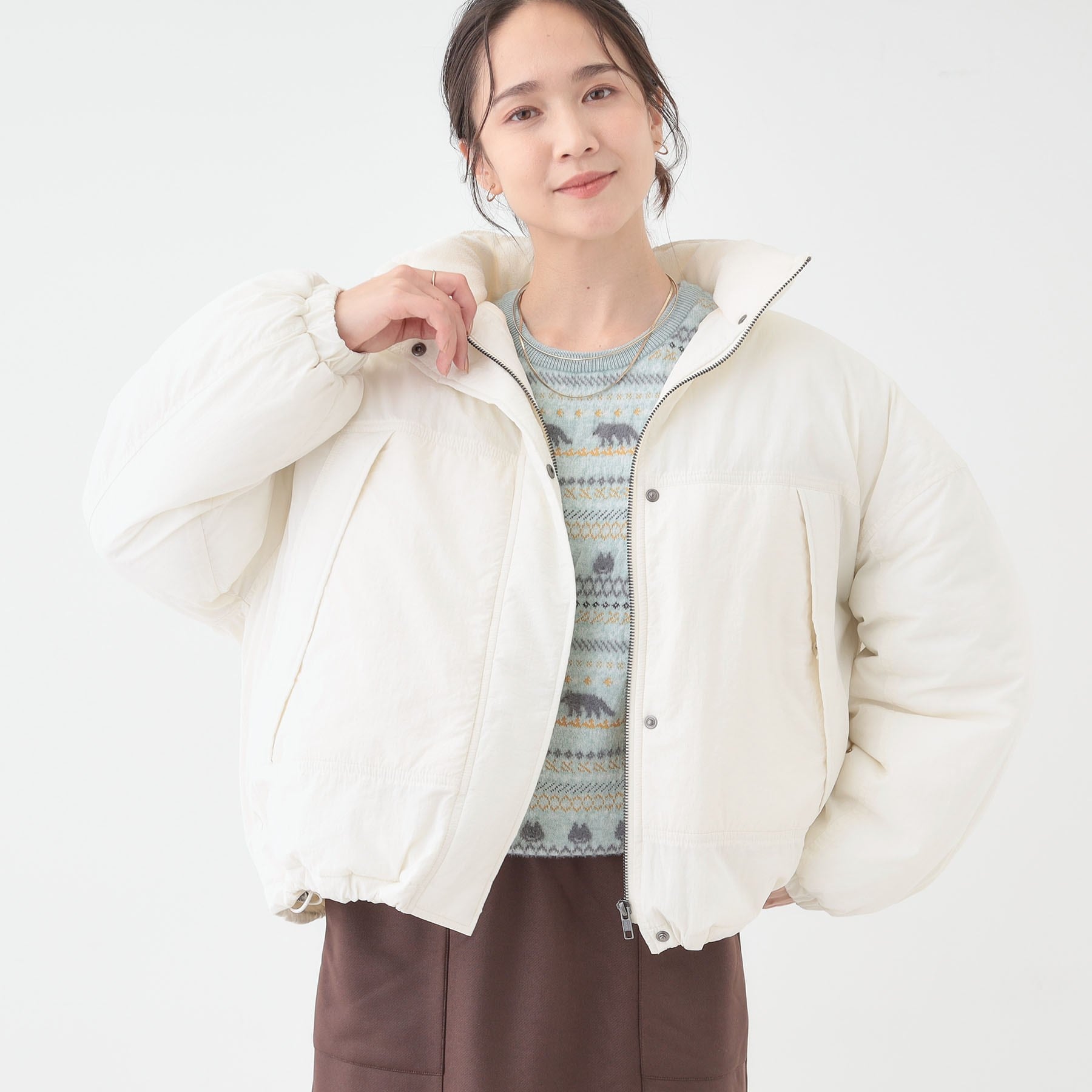 キューティーブロンド Cutie Blonde 中綿モンスターショートコート （ブラウン(043)） ブラウン(043)