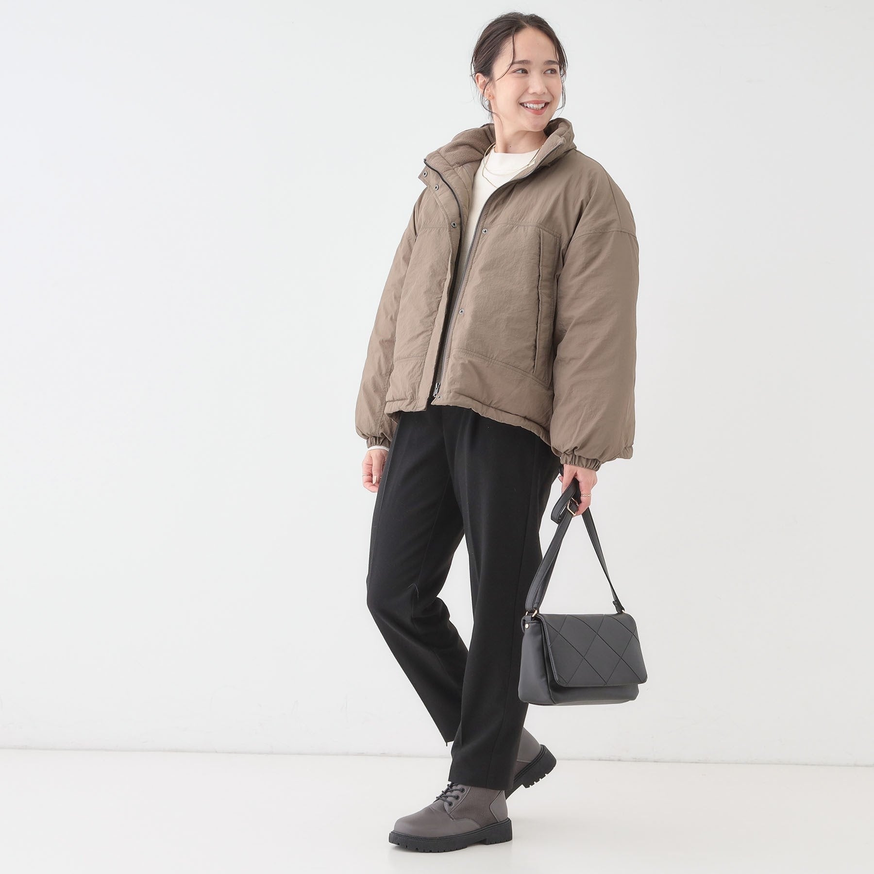 キューティーブロンド Cutie Blonde 中綿モンスターショートコート （ブラウン(043)） ブラウン(043)