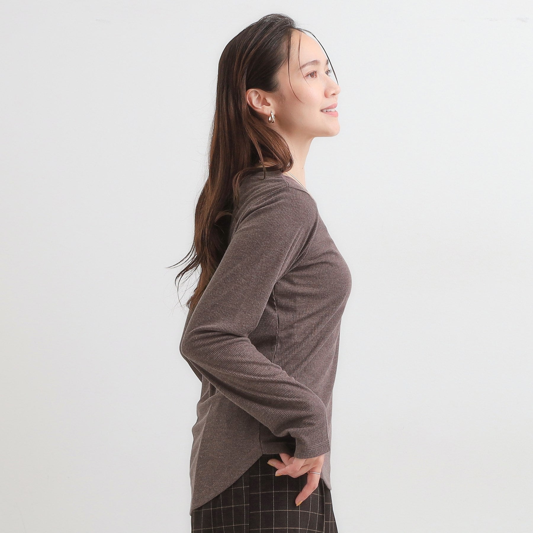 キューティーブロンド Cutie Blonde シアーテレコ ラウンドヘムロンT （ブラウン(043)） ブラウン(043)