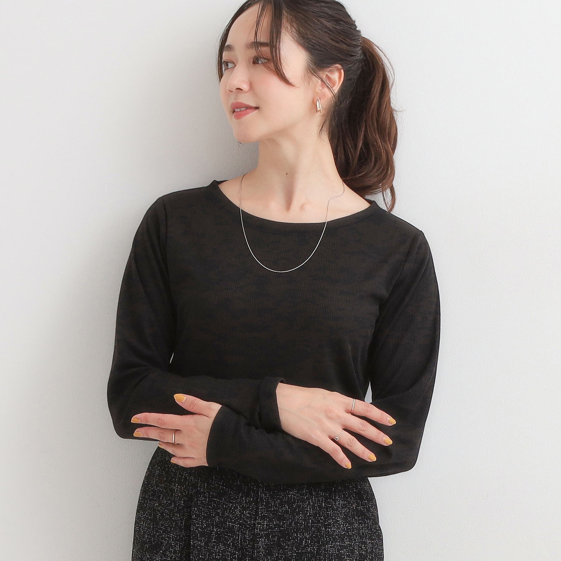 キューティーブロンド Cutie Blonde シアーテレコ ラウンドヘムロンT （ブラック(019)） ブラック(019)