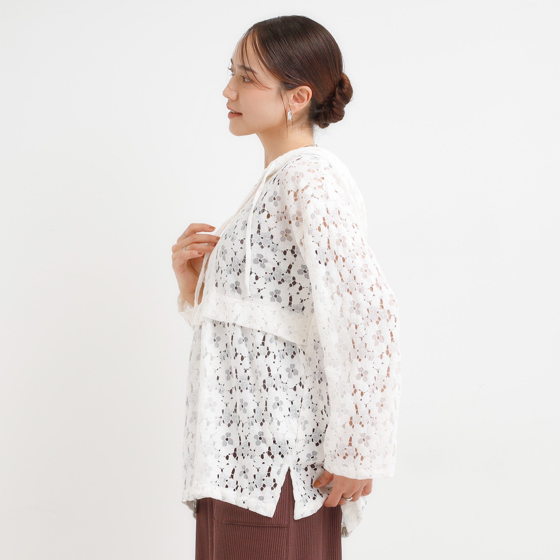 キューティーブロンド Cutie Blonde レースフーディプルオーバー （ブラック(019)） ブラック(019)