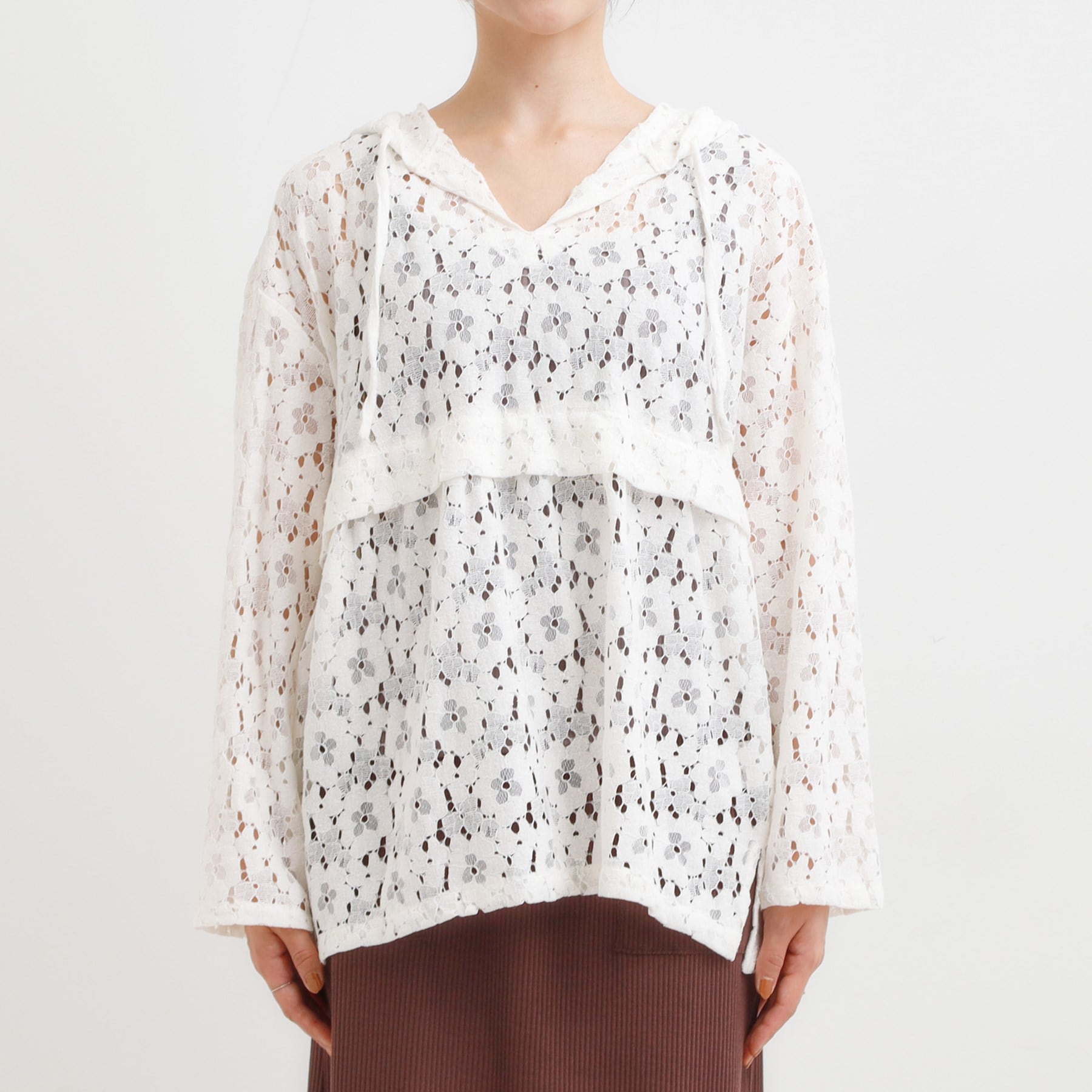 キューティーブロンド Cutie Blonde レースフーディプルオーバー （ブラック(019)） ブラック(019)