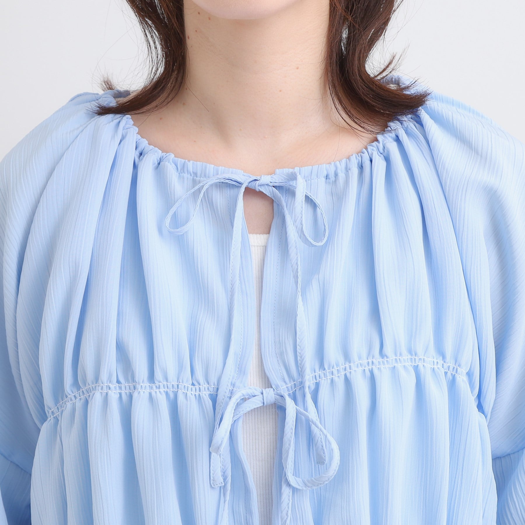 キューティーブロンド Cutie Blonde シャーリングデザインブラウス （ブラック(019)） ブラック(019)