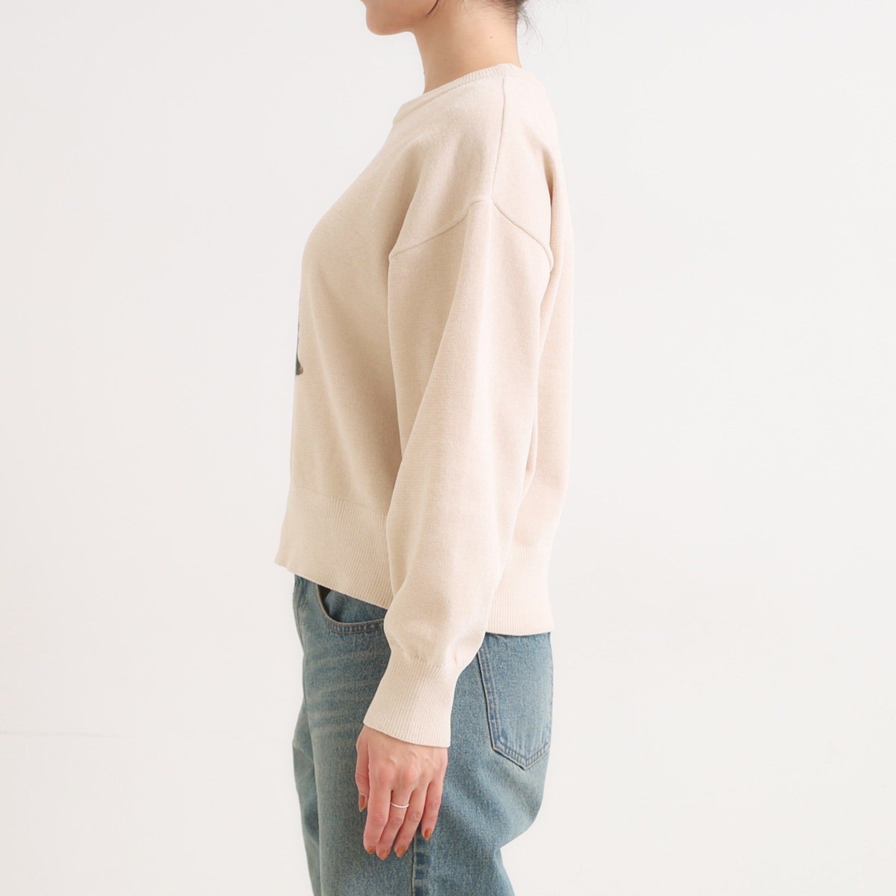 キューティーブロンド Cutie Blonde プリントアニマル モールニット （ライトグレー(011)） ライトグレー(011)