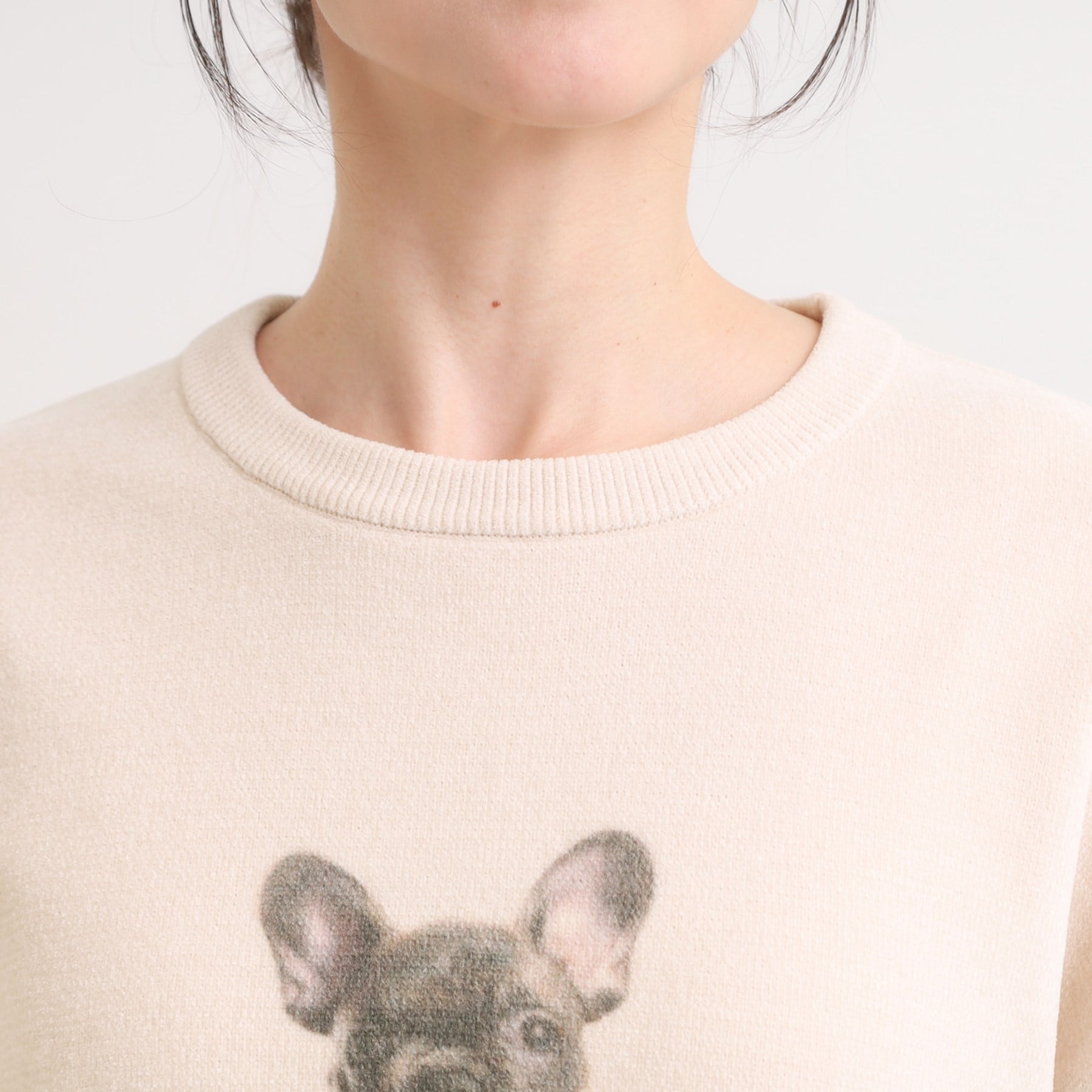 キューティーブロンド Cutie Blonde プリントアニマル モールニット （ライトグレー(011)） ライトグレー(011)