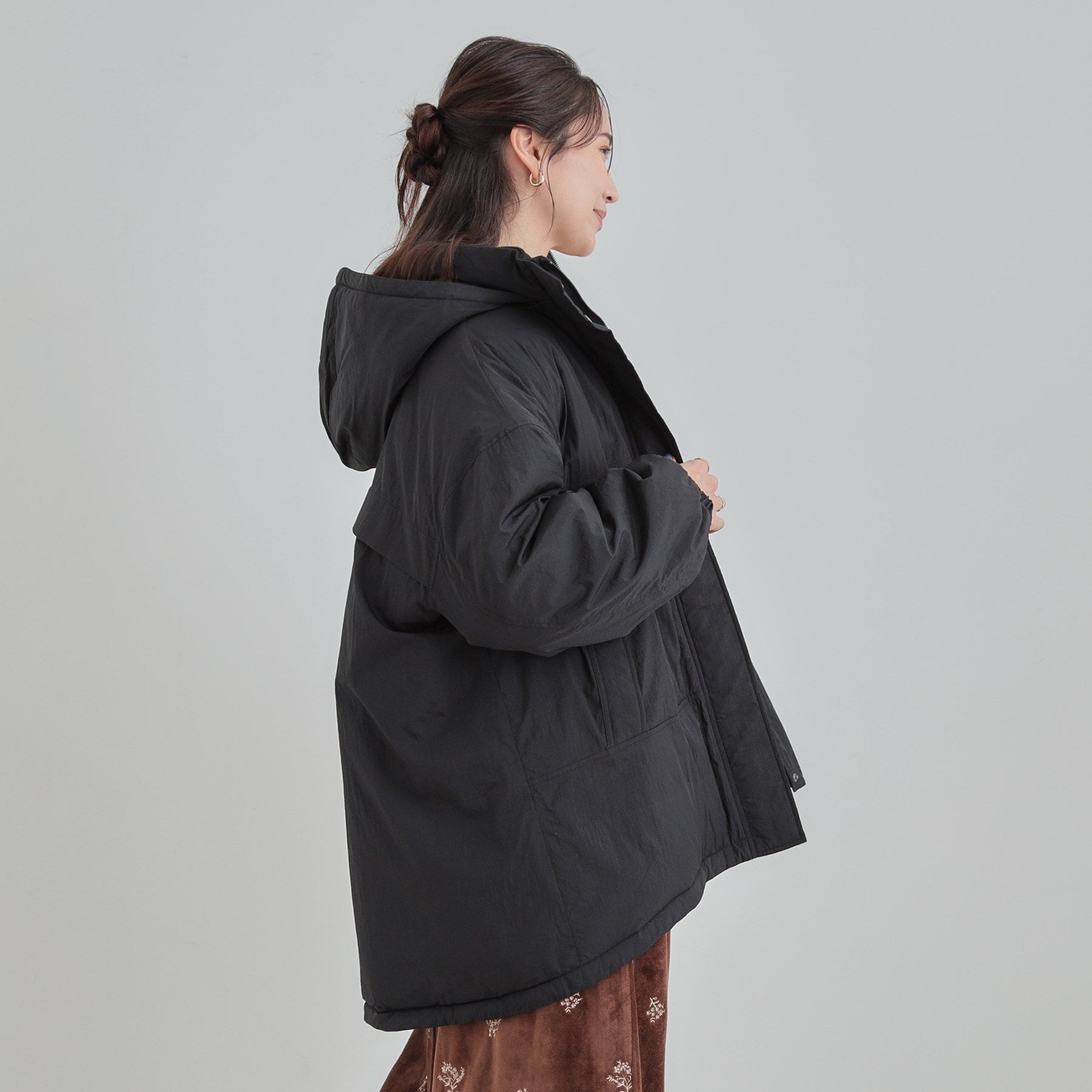 キューティーブロンド Cutie Blonde 【SHOO WARM／フード取り外し可能】中綿モンスターコート （ブラウン(043)） ブラウン(043)