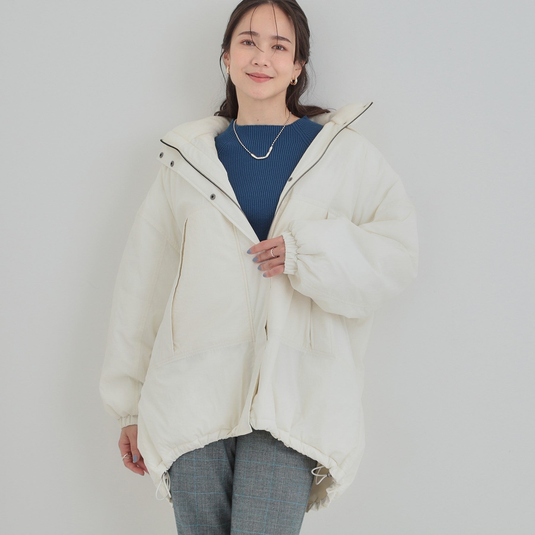 キューティーブロンド Cutie Blonde 【SHOO WARM／フード取り外し可能】中綿モンスターコート （アイボリー(004)） アイボリー(004)