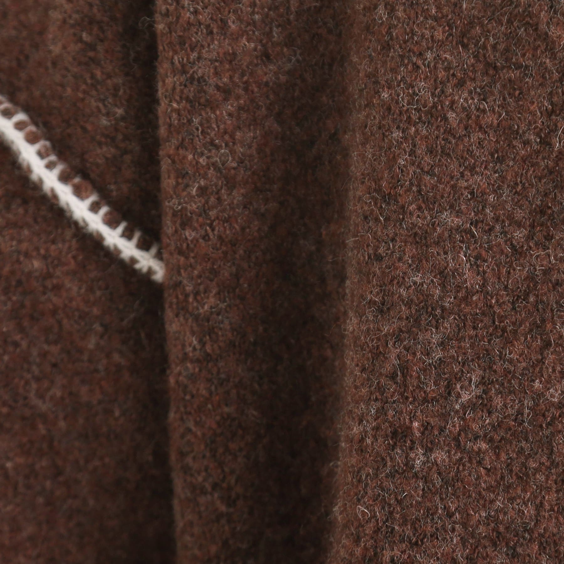 キューティーブロンド Cutie Blonde 配色ステッチがポイント 衿付きジップニットカーディガン （アイボリー(004)） アイボリー(004)