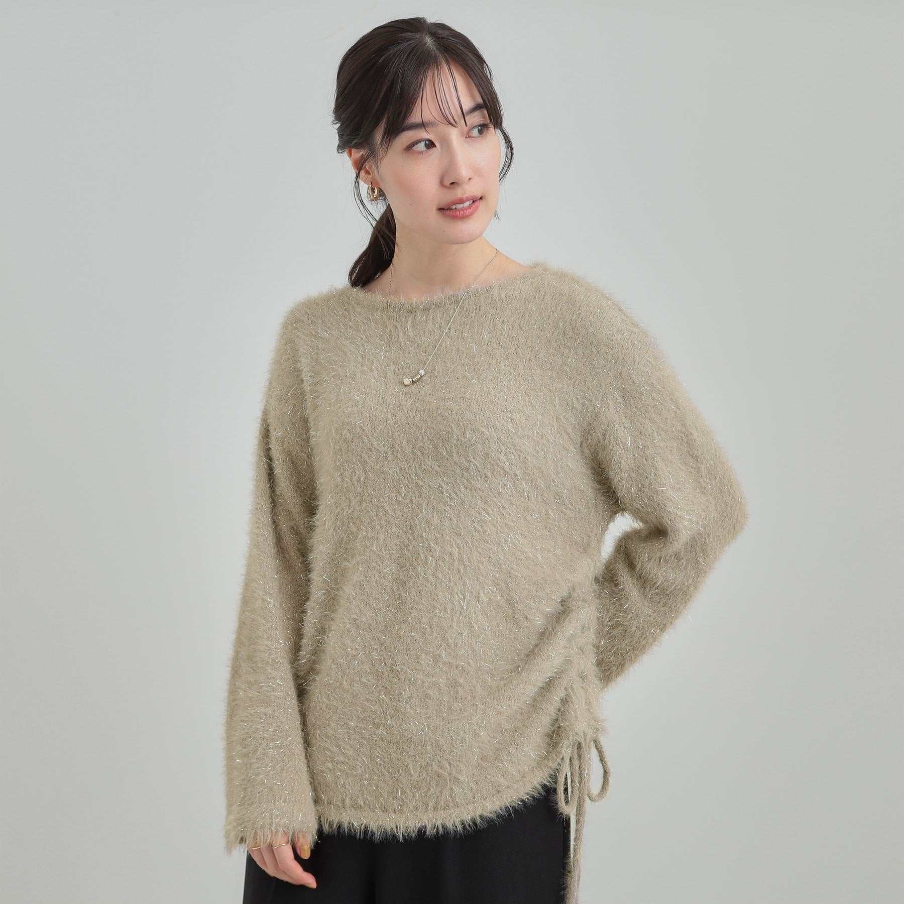 キューティーブロンド Cutie Blonde ラメフェザードロストニット （チャコールグレー(014)） チャコールグレー(014)