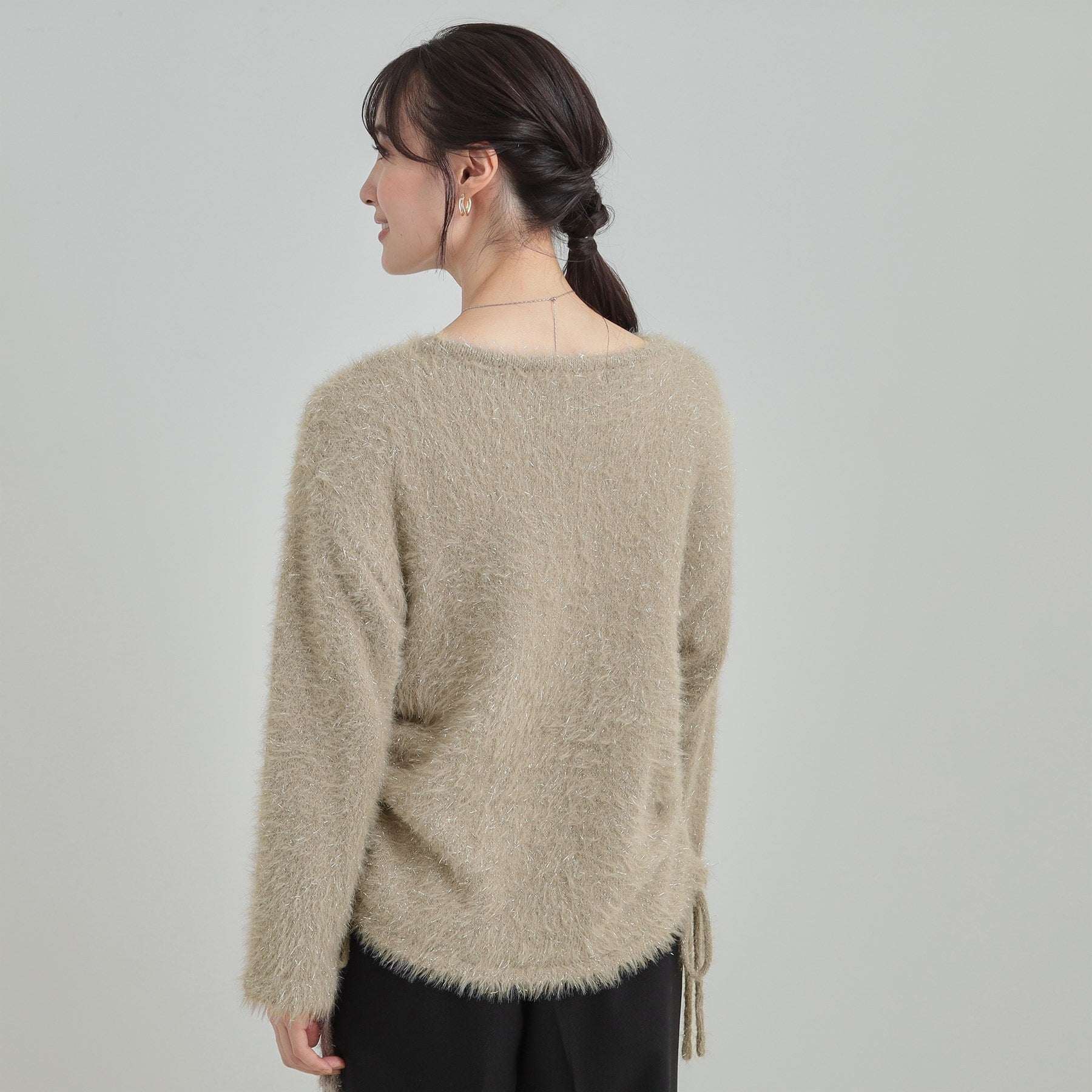 キューティーブロンド Cutie Blonde ラメフェザードロストニット （チャコールグレー(014)） チャコールグレー(014)