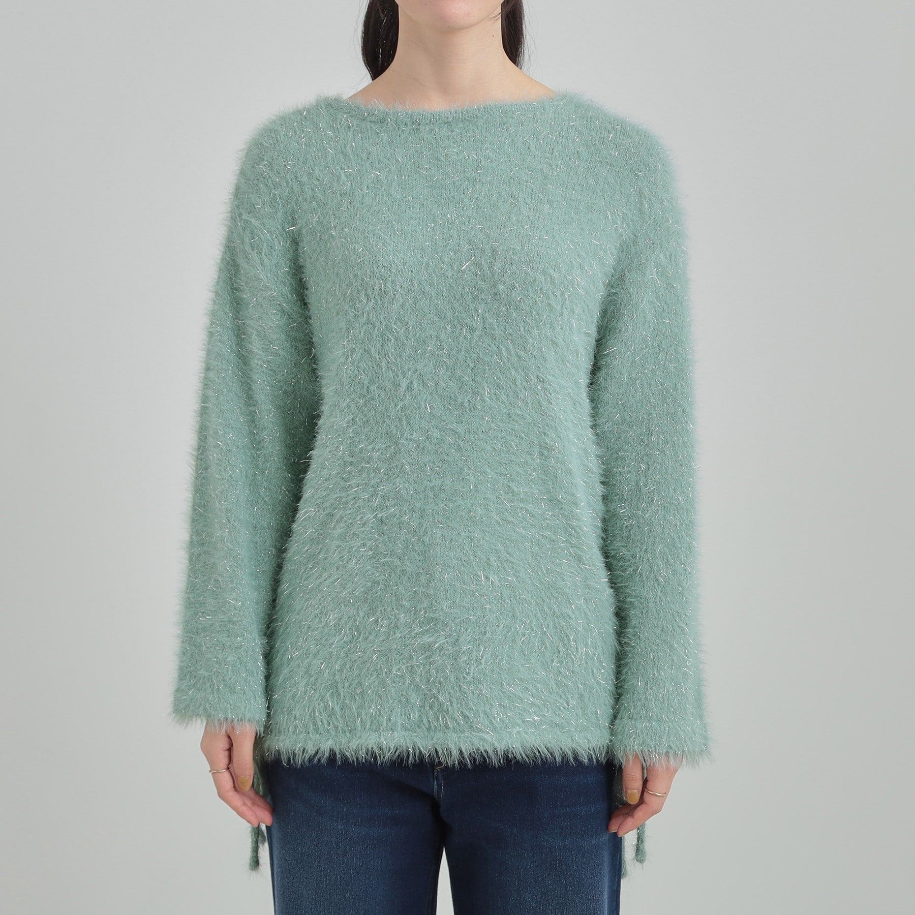 キューティーブロンド Cutie Blonde ラメフェザードロストニット （チャコールグレー(014)） チャコールグレー(014)