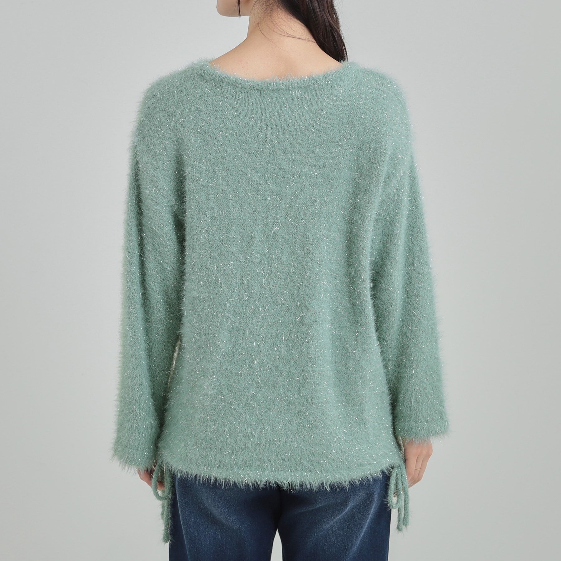 キューティーブロンド Cutie Blonde ラメフェザードロストニット （チャコールグレー(014)） チャコールグレー(014)