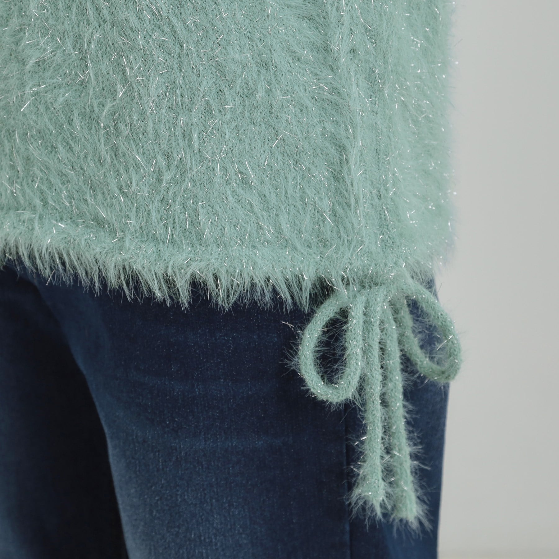 キューティーブロンド Cutie Blonde ラメフェザードロストニット （チャコールグレー(014)） チャコールグレー(014)