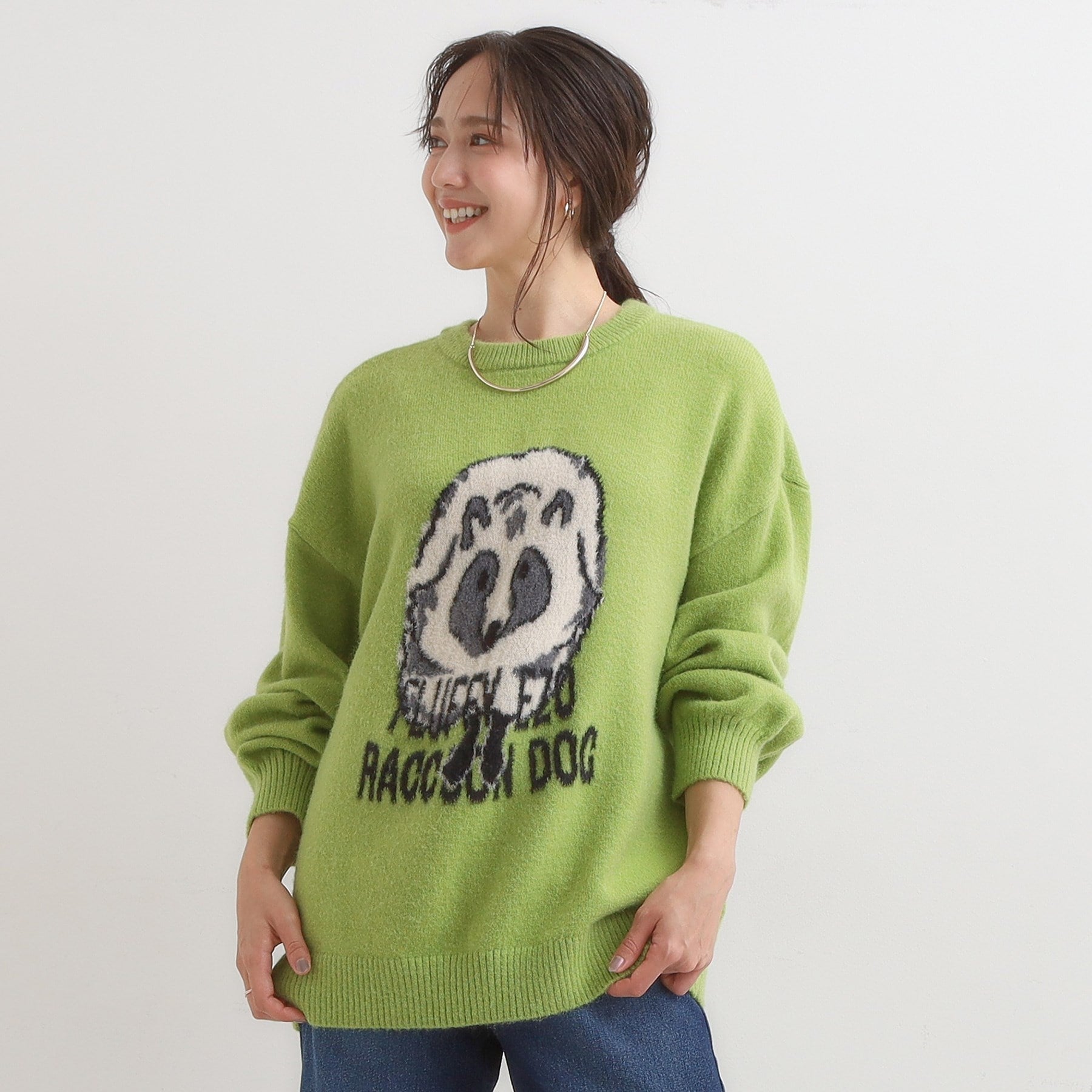 キューティーブロンド Cutie Blonde 【旭山動物園応援商品】ゆるアニマル ふわふわジャカードニット （オレンジ(267)） オレンジ(267)