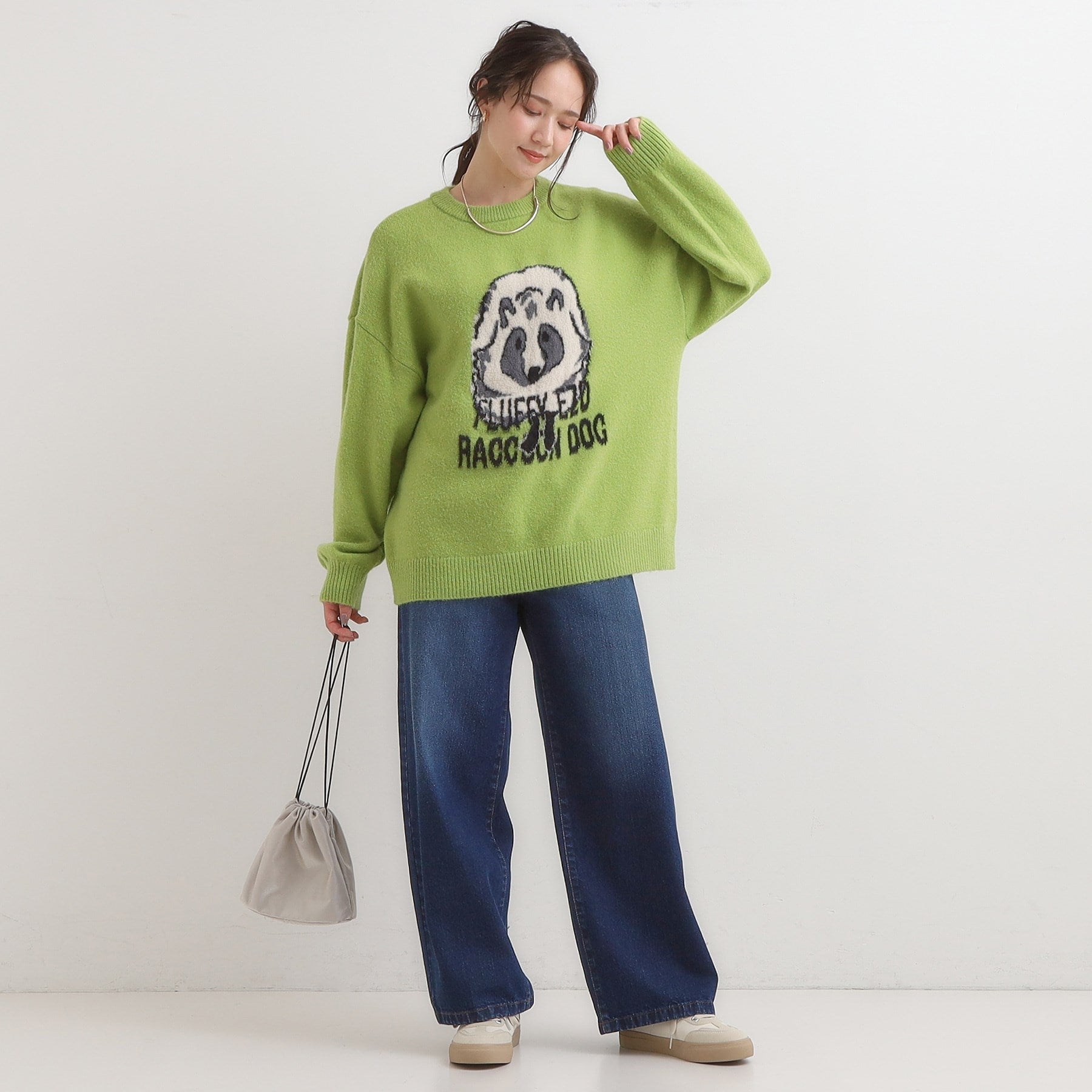 キューティーブロンド Cutie Blonde 【旭山動物園応援商品】ゆるアニマル ふわふわジャカードニット （オレンジ(267)） オレンジ(267)