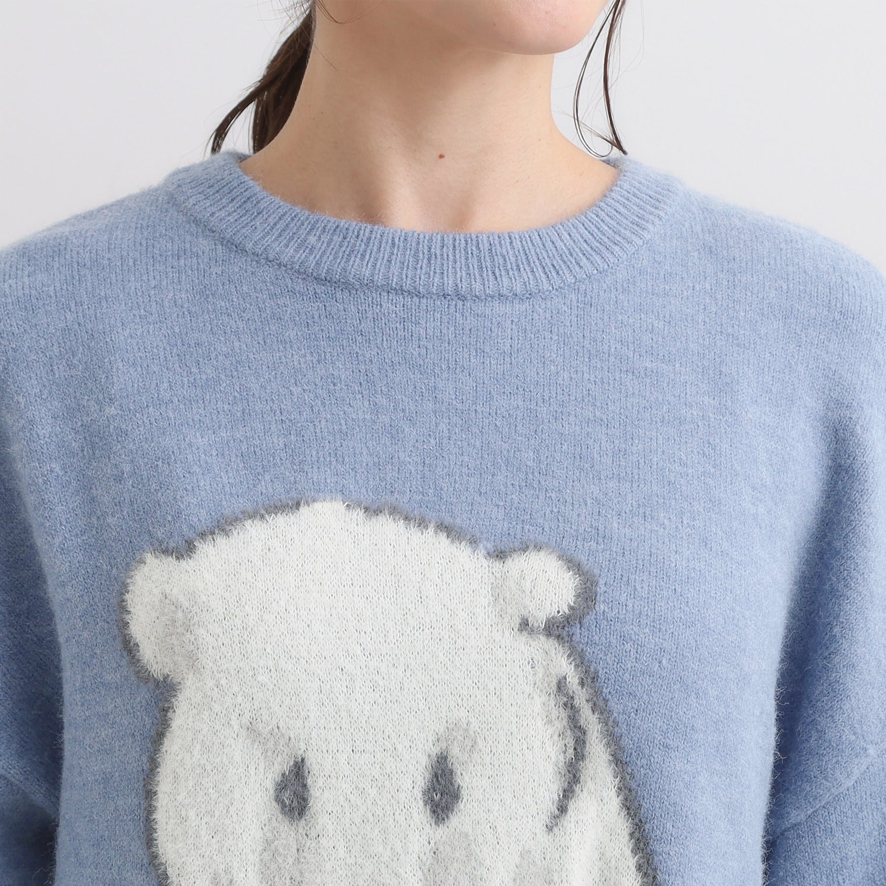 キューティーブロンド Cutie Blonde 【旭山動物園応援商品】ゆるアニマル ふわふわジャカードニット （オレンジ(267)） オレンジ(267)