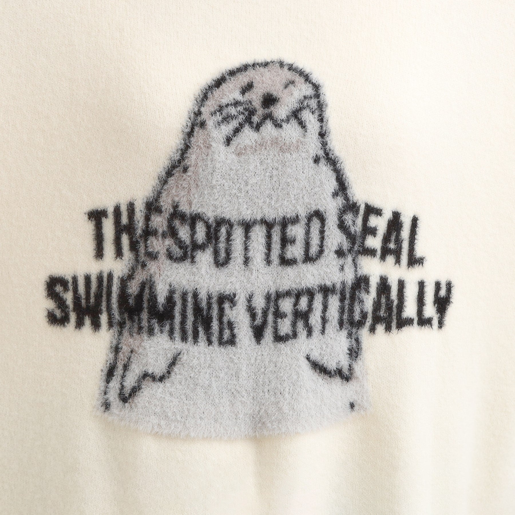 キューティーブロンド Cutie Blonde 【旭山動物園応援商品】ゆるアニマル ふわふわジャカードニット （グリーン(325)） グリーン(325)