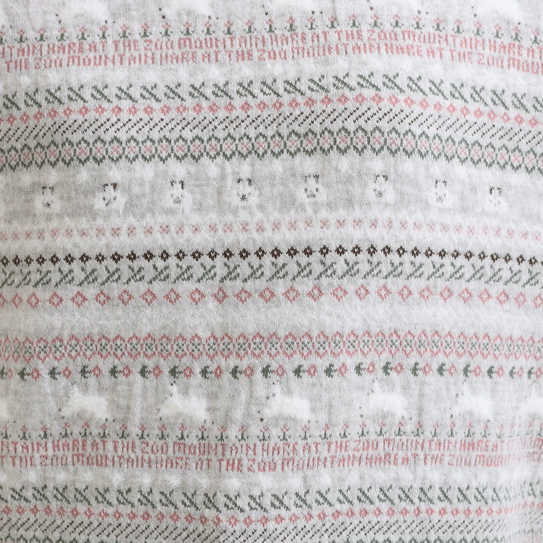 キューティーブロンド Cutie Blonde 【旭山動物園応援商品】ノルディック柄 モールニット （ブルー(492)） ブルー(492)