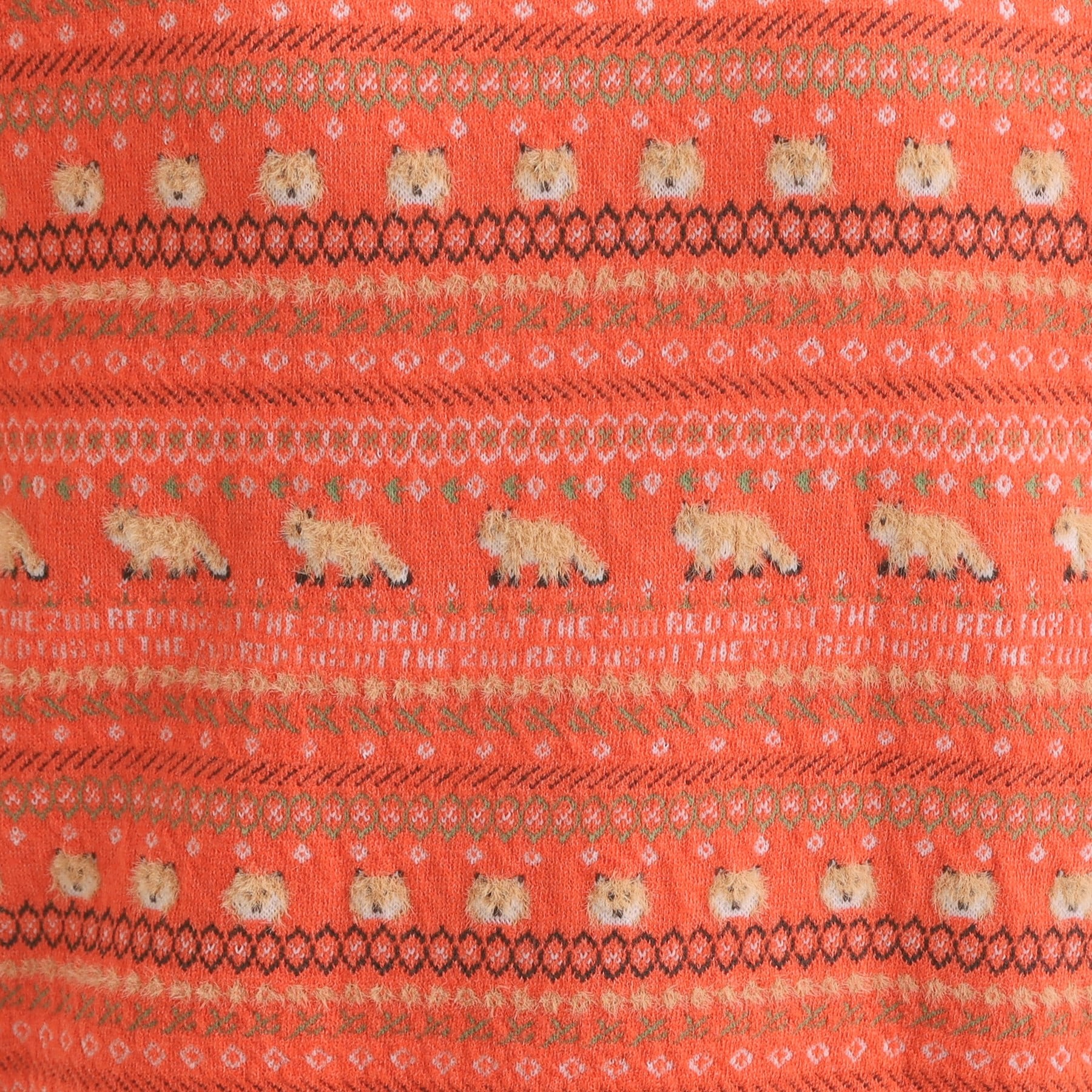 キューティーブロンド Cutie Blonde 【旭山動物園応援商品】ノルディック柄 モールニット （ブルー(492)） ブルー(492)