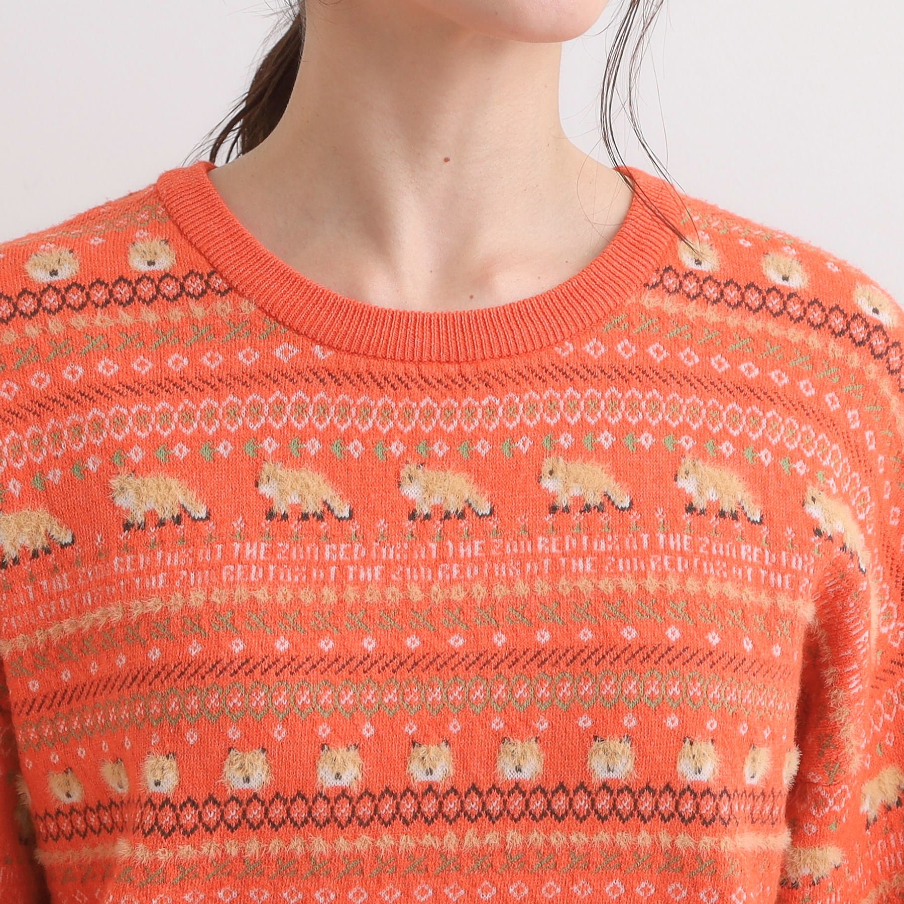 キューティーブロンド Cutie Blonde 【旭山動物園応援商品】ノルディック柄 モールニット （ブルー(492)） ブルー(492)