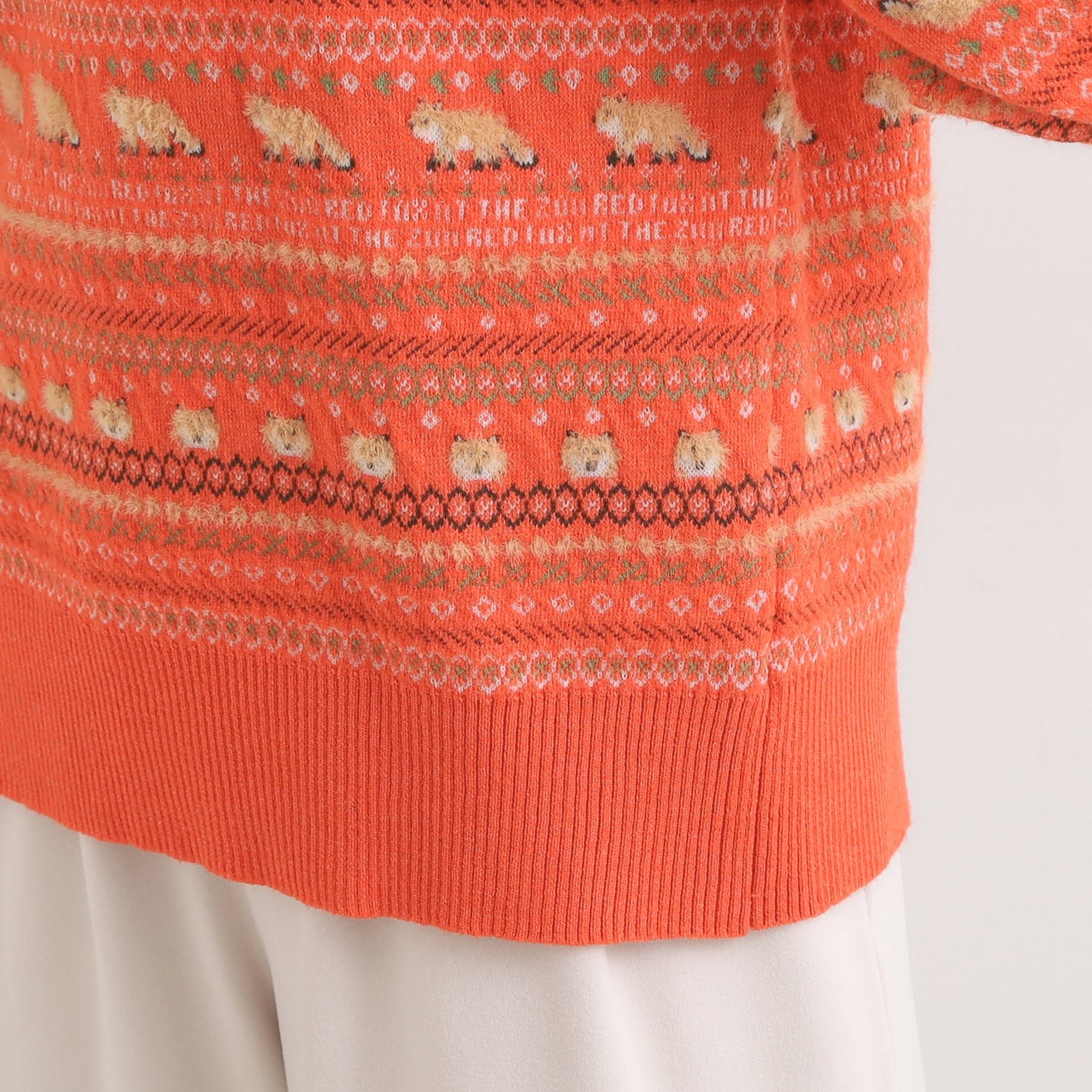 キューティーブロンド Cutie Blonde 【旭山動物園応援商品】ノルディック柄 モールニット （ブルー(492)） ブルー(492)