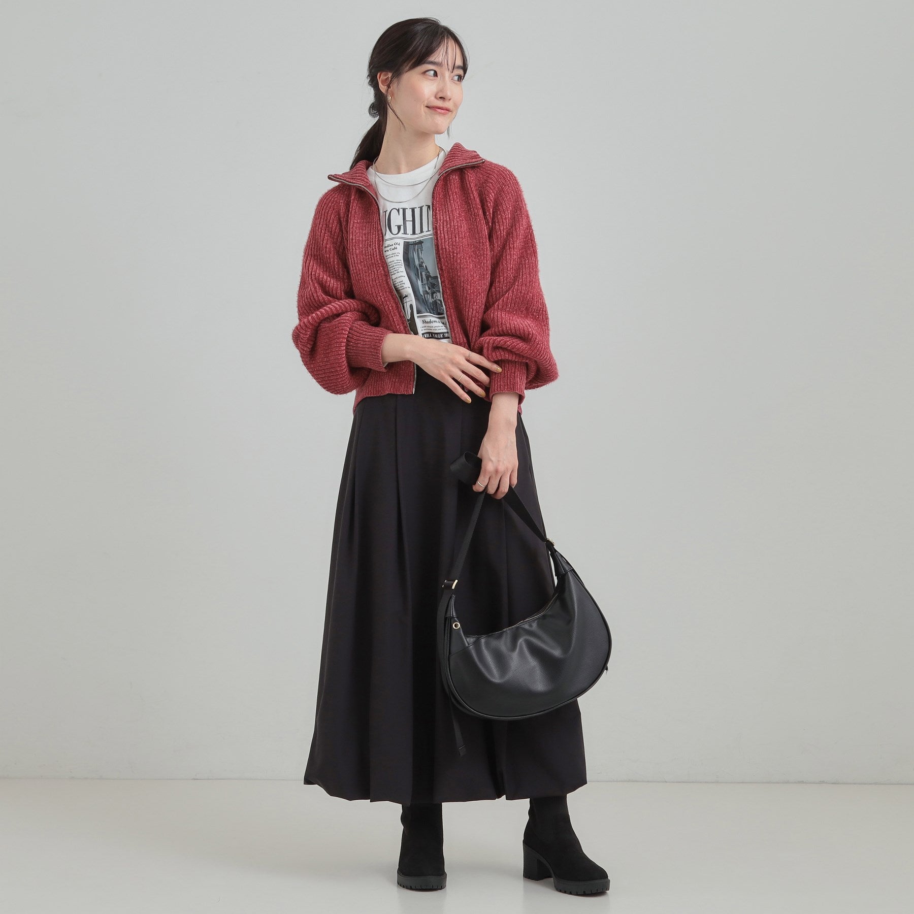 キューティーブロンド Cutie Blonde フェザーストライプモールブルゾン （ボルドー(064)） ボルドー(064)