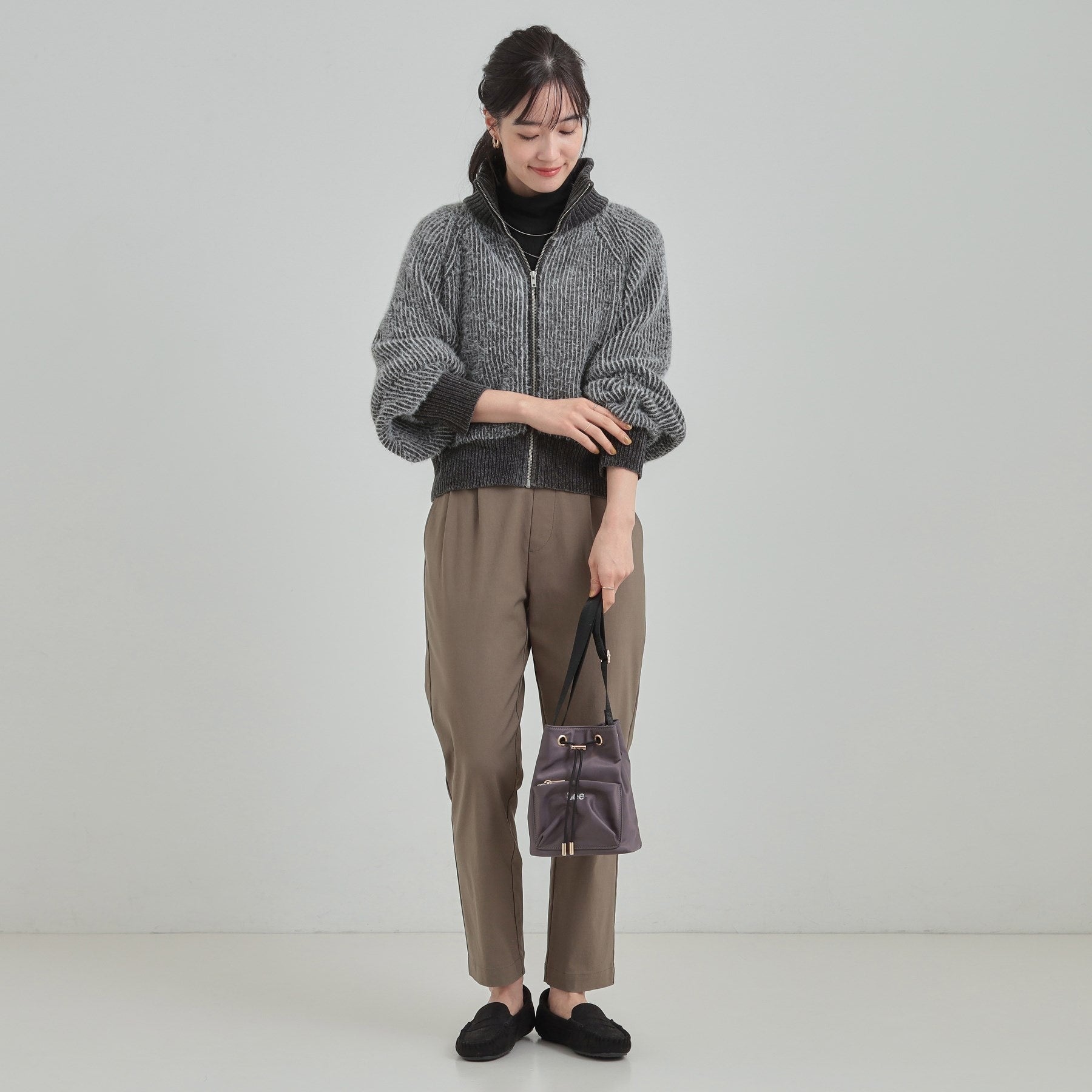 キューティーブロンド Cutie Blonde フェザーストライプモールブルゾン （ボルドー(064)） ボルドー(064)