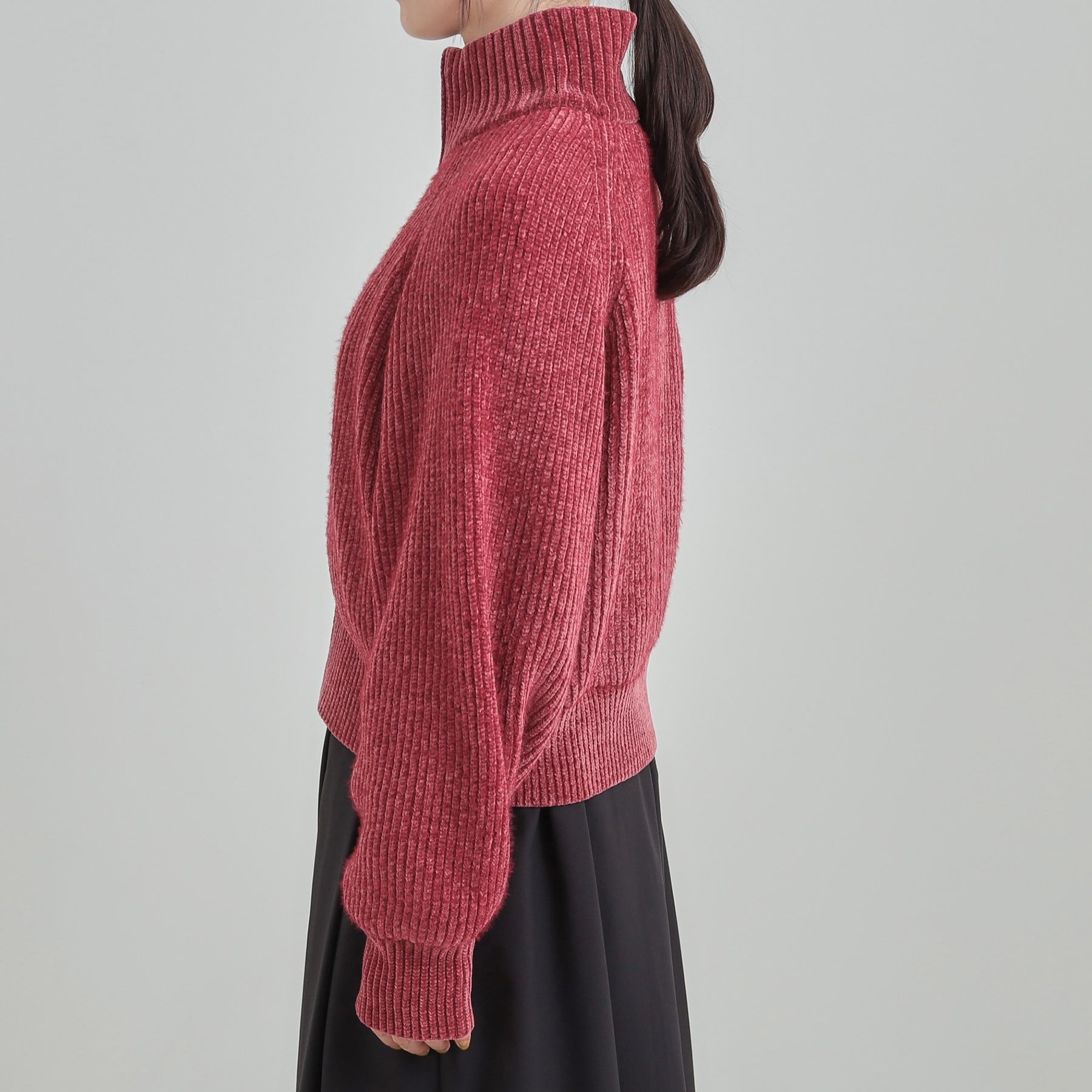 キューティーブロンド Cutie Blonde フェザーストライプモールブルゾン （ボルドー(064)） ボルドー(064)