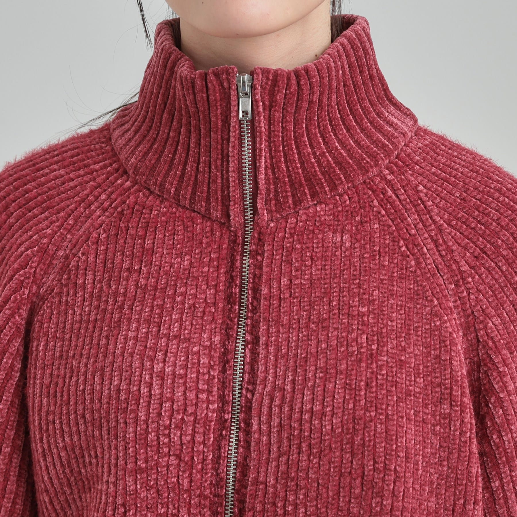 キューティーブロンド Cutie Blonde フェザーストライプモールブルゾン （ボルドー(064)） ボルドー(064)