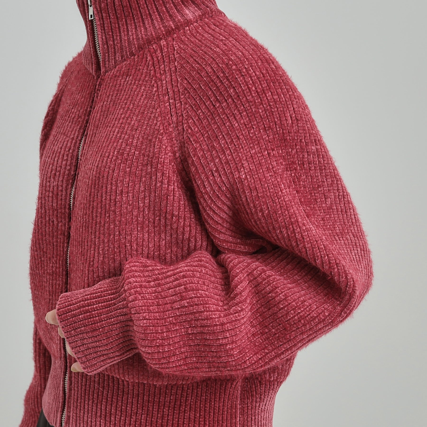 キューティーブロンド Cutie Blonde フェザーストライプモールブルゾン （ボルドー(064)） ボルドー(064)