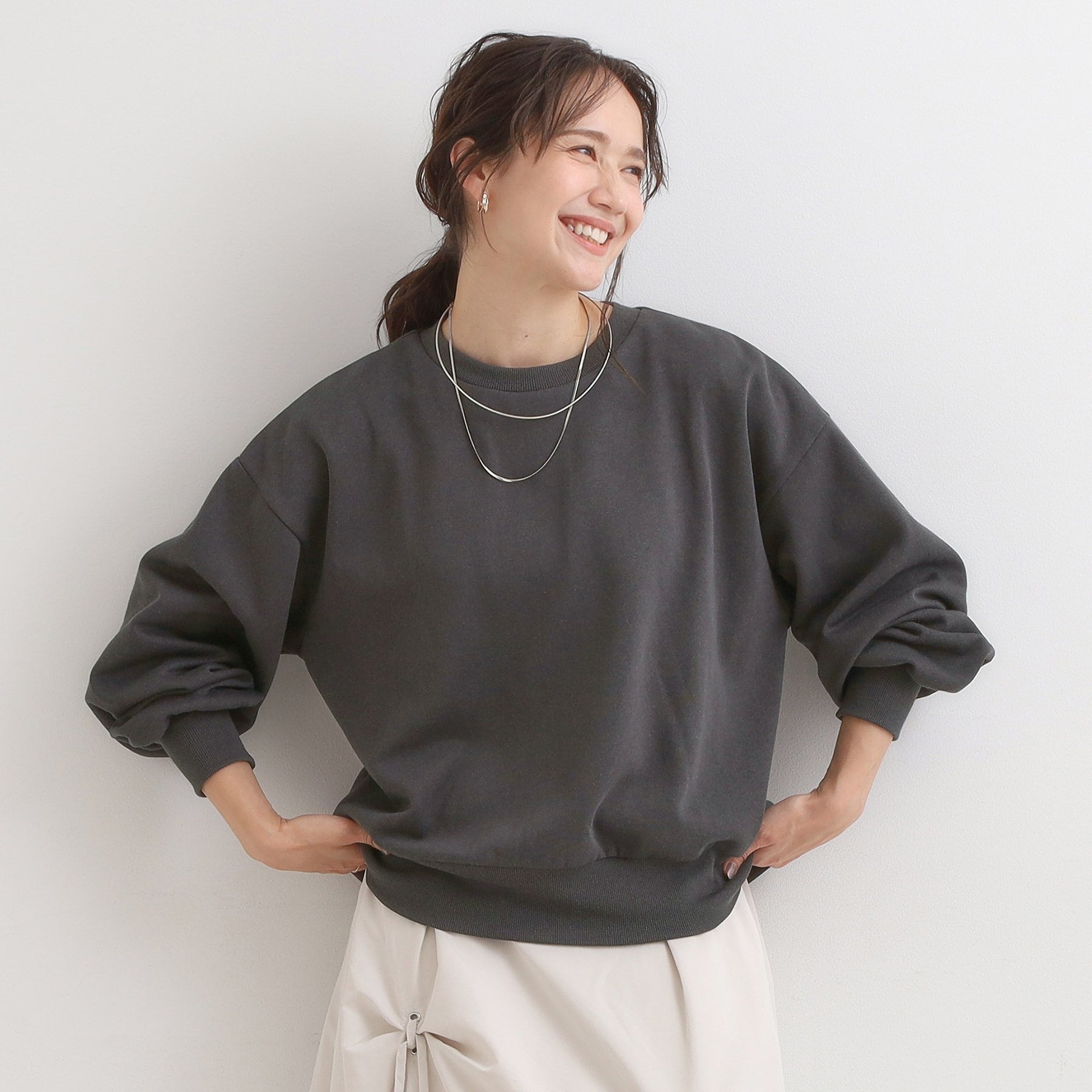 キューティーブロンド Cutie Blonde 【旭山動物園応援商品】プリント裏起毛スウェット （チャコールグレー(014)） チャコールグレー(014)