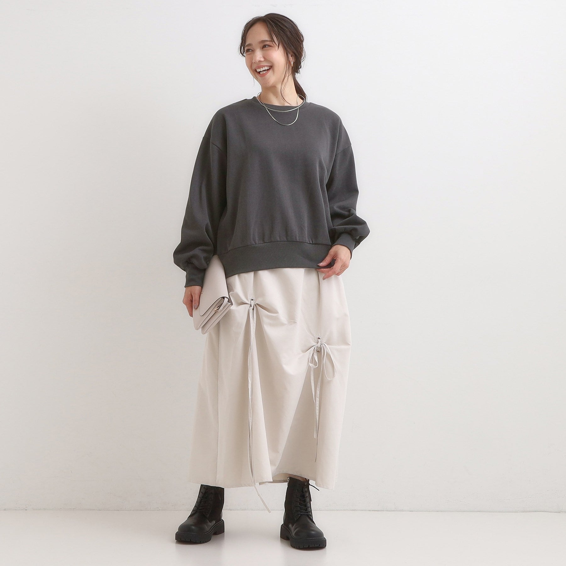 キューティーブロンド Cutie Blonde 【旭山動物園応援商品】プリント裏起毛スウェット （チャコールグレー(014)） チャコールグレー(014)