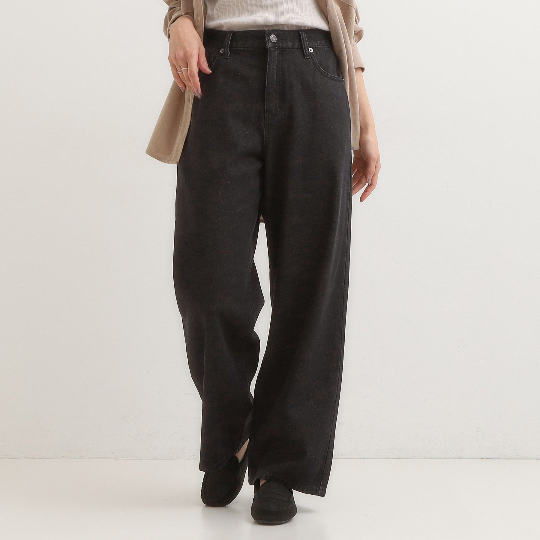 キューティーブロンド Cutie Blonde 【旭山動物園応援商品】ポケット刺繍デニム （ブラック(019)） ブラック(019)