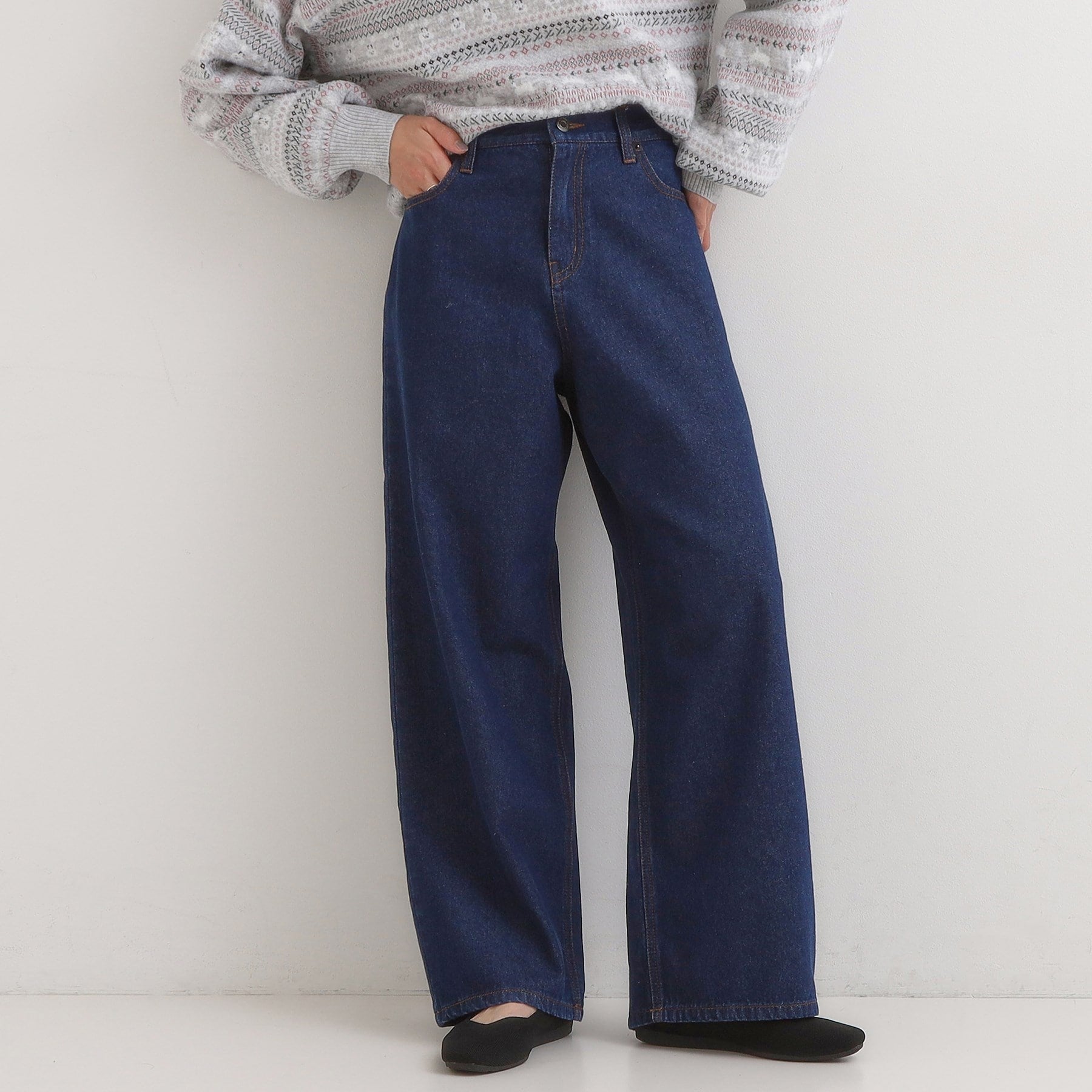 キューティーブロンド Cutie Blonde 【旭山動物園応援商品】ポケット刺繍デニム （ネイビー(094)） ネイビー(094)