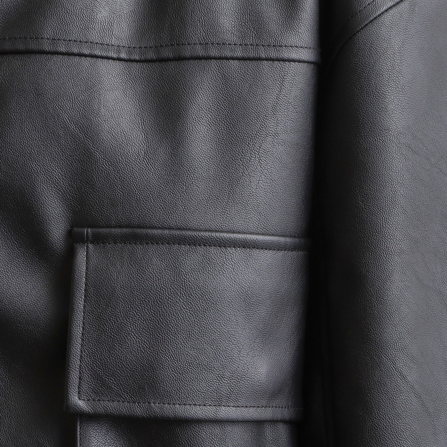 キューティーブロンド Cutie Blonde レザー調リブブルゾン （ブラック(019)） ブラック(019)