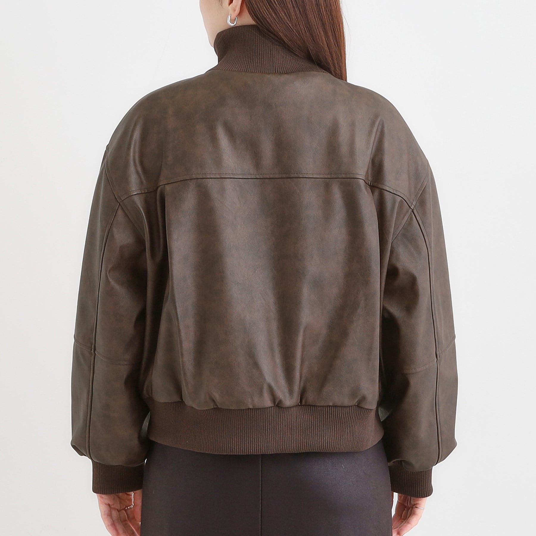 キューティーブロンド Cutie Blonde レザー調リブブルゾン （ブラック(019)） ブラック(019)