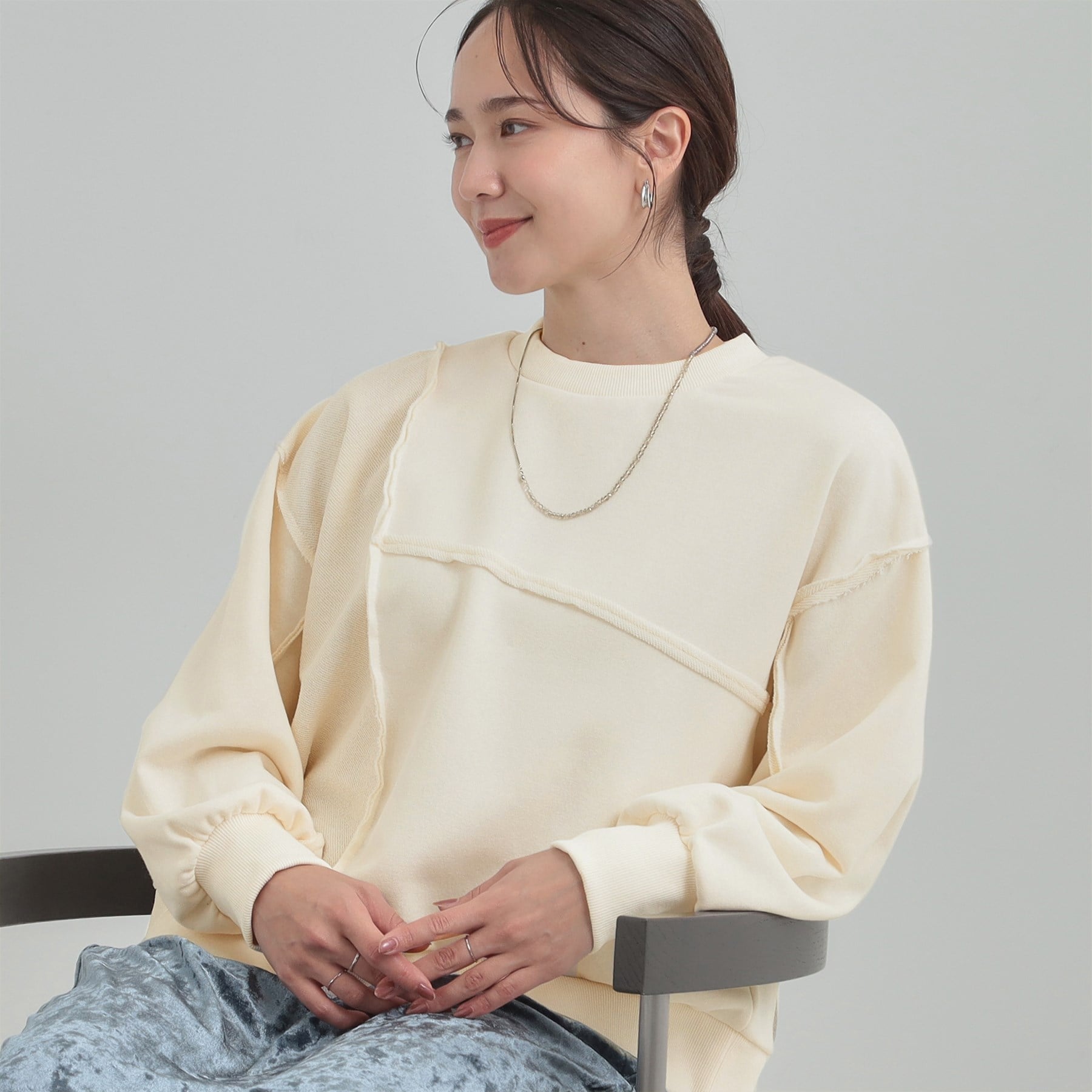 キューティーブロンド Cutie Blonde リメイク風スウェット （オフホワイト(003)） オフホワイト(003)