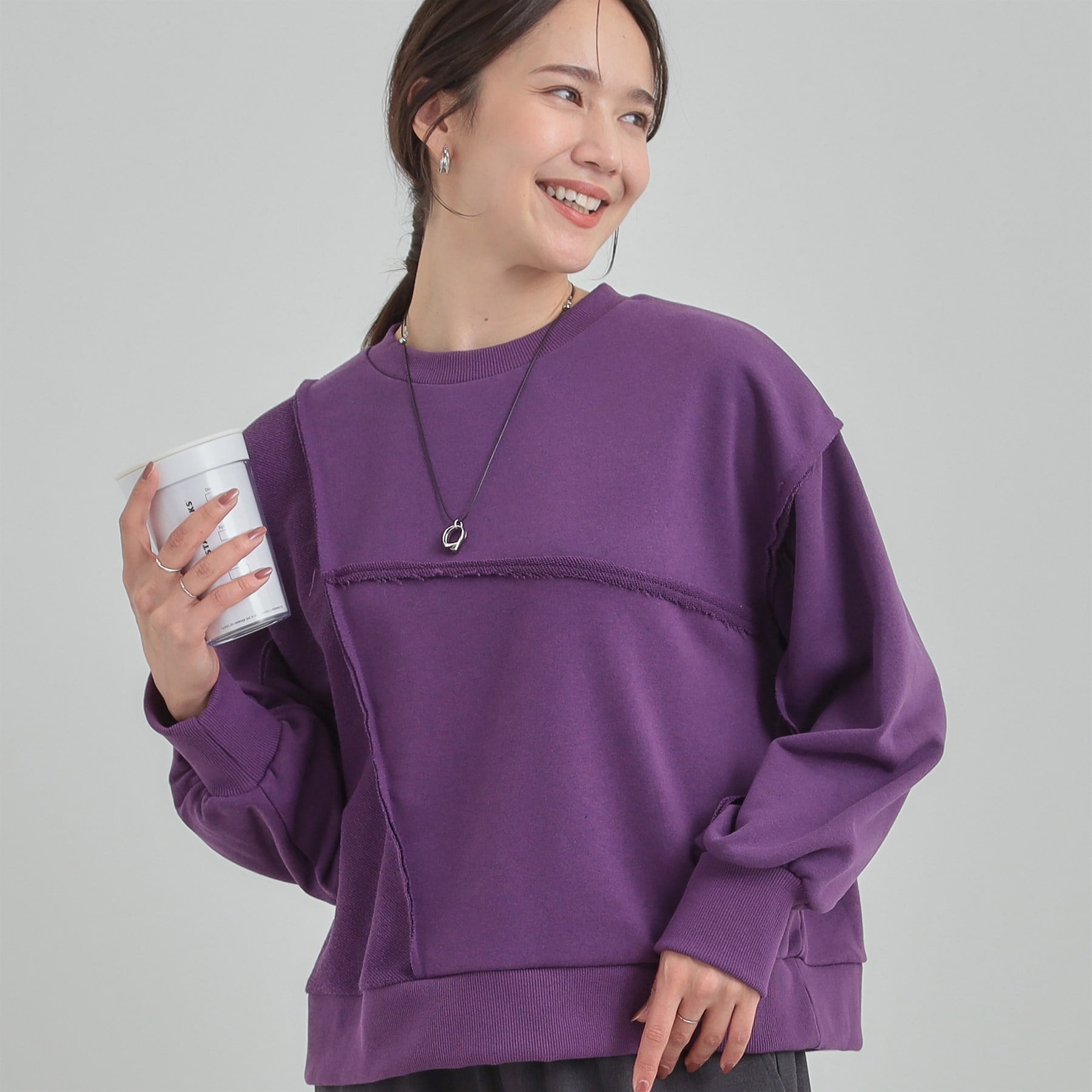 キューティーブロンド Cutie Blonde リメイク風スウェット （パープル(083)） パープル(083)