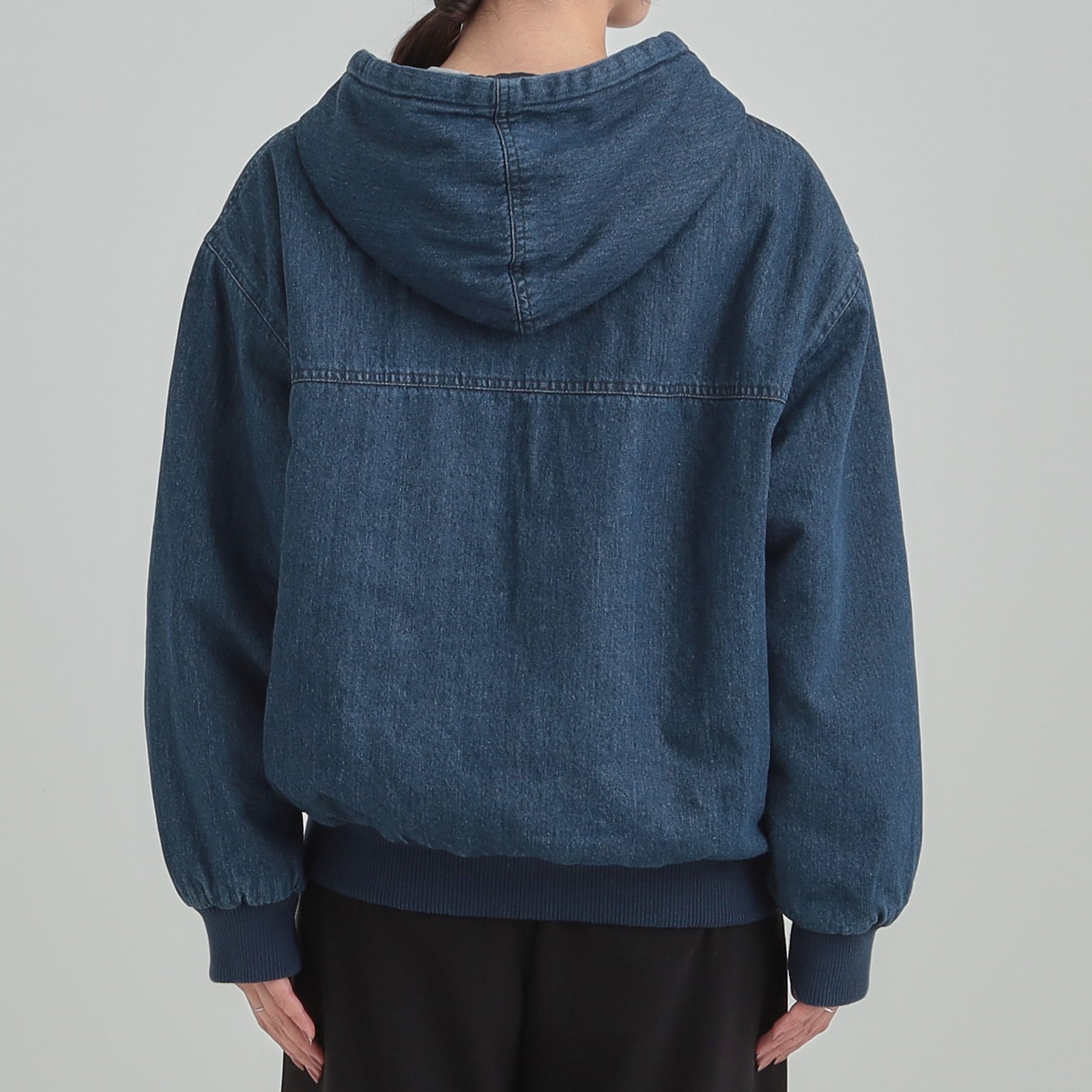 キューティーブロンド Cutie Blonde デニム中綿フーディーブルゾン （ネイビー(094)） ネイビー(094)