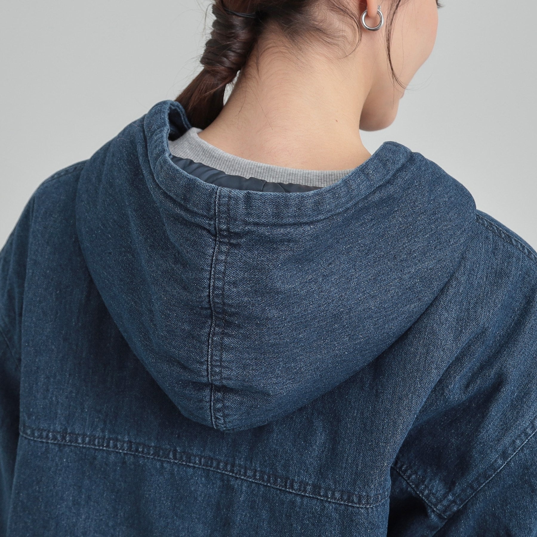 キューティーブロンド Cutie Blonde デニム中綿フーディーブルゾン （ネイビー(094)） ネイビー(094)